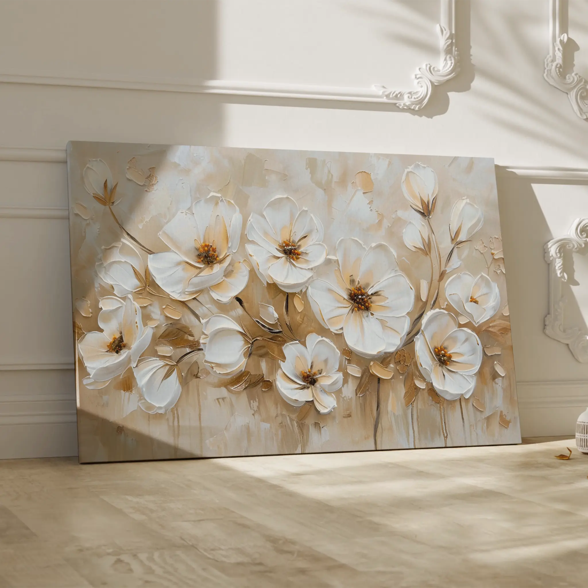 Floral Canvas Wall Art WAD245-F 90 x 60 cm / Stretched on hidden frame