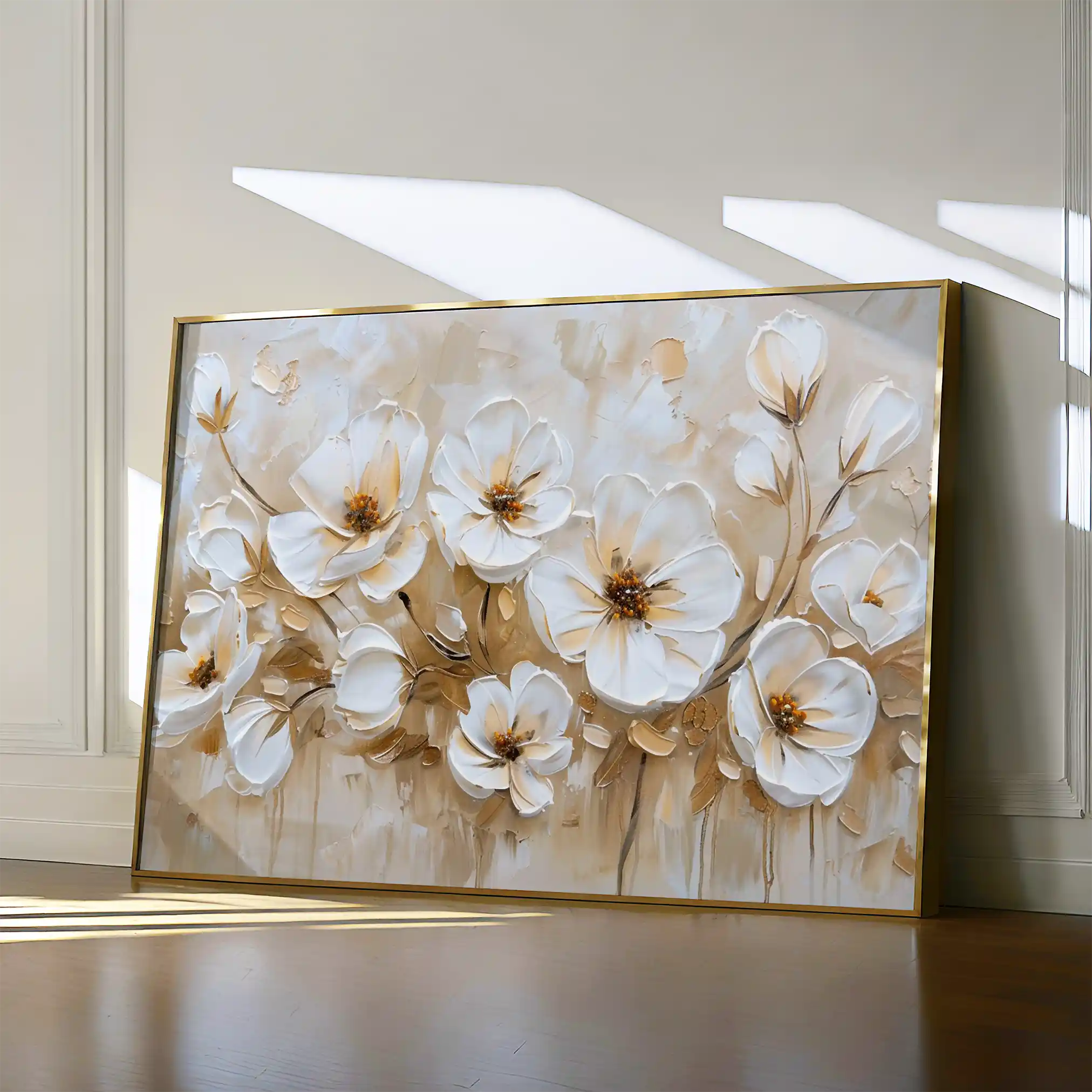 Floral Canvas Wall Art WAD245-F 90 x 60 cm / Stretched on hidden frame