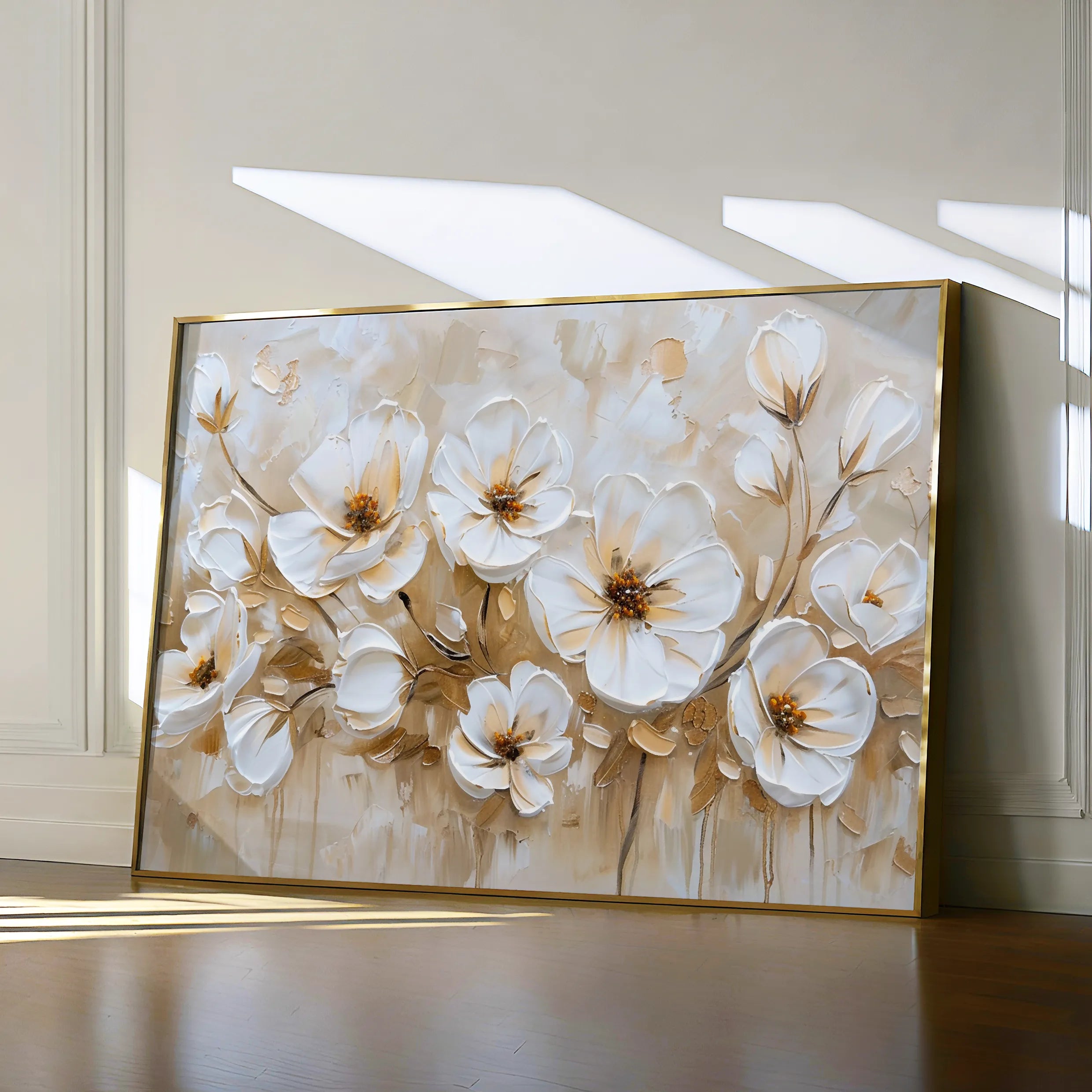 Floral Canvas Wall Art WAD245-F 90 x 60 cm / Stretched on hidden frame