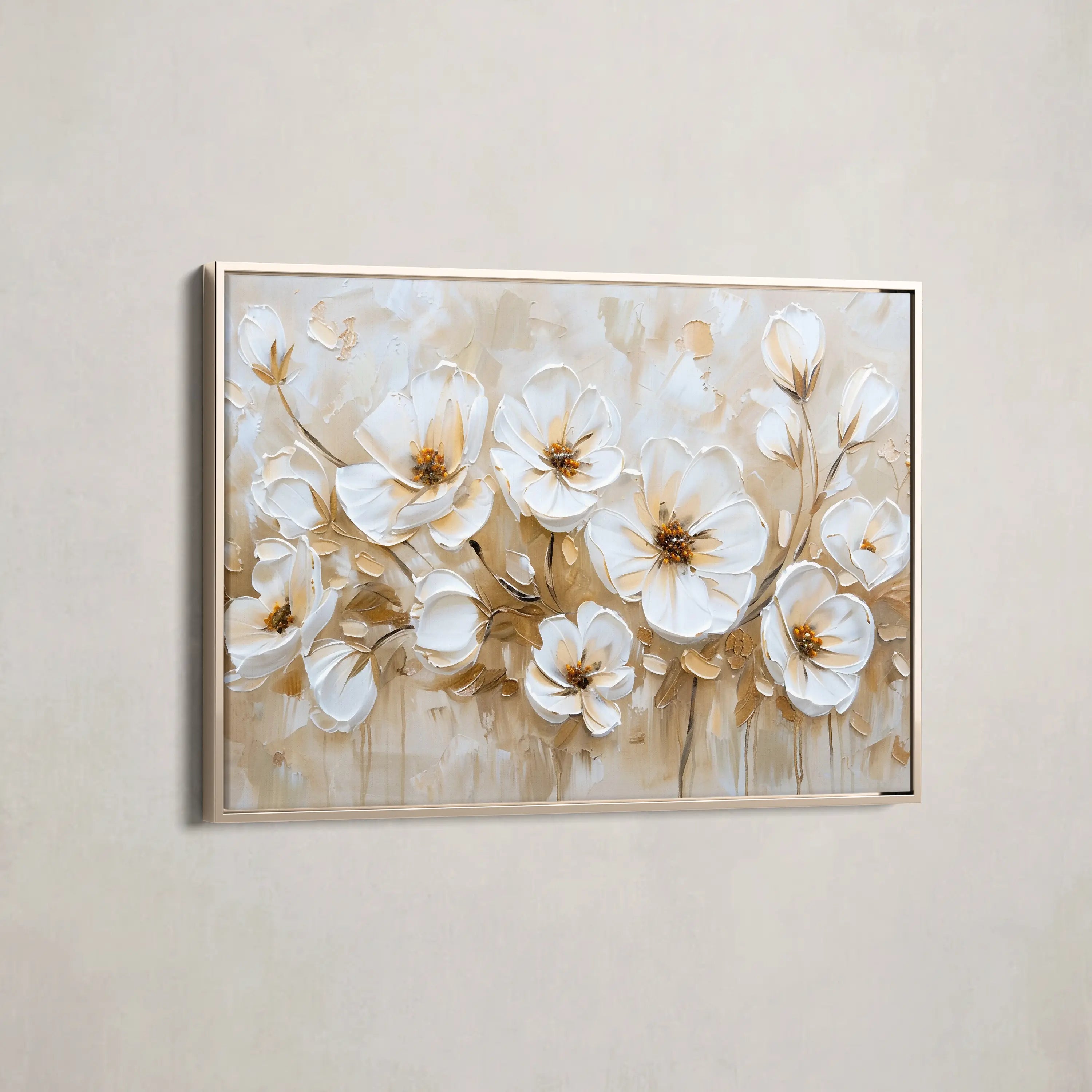 Floral Canvas Wall Art WAD245-F 90 x 60 cm / Stretched on hidden frame