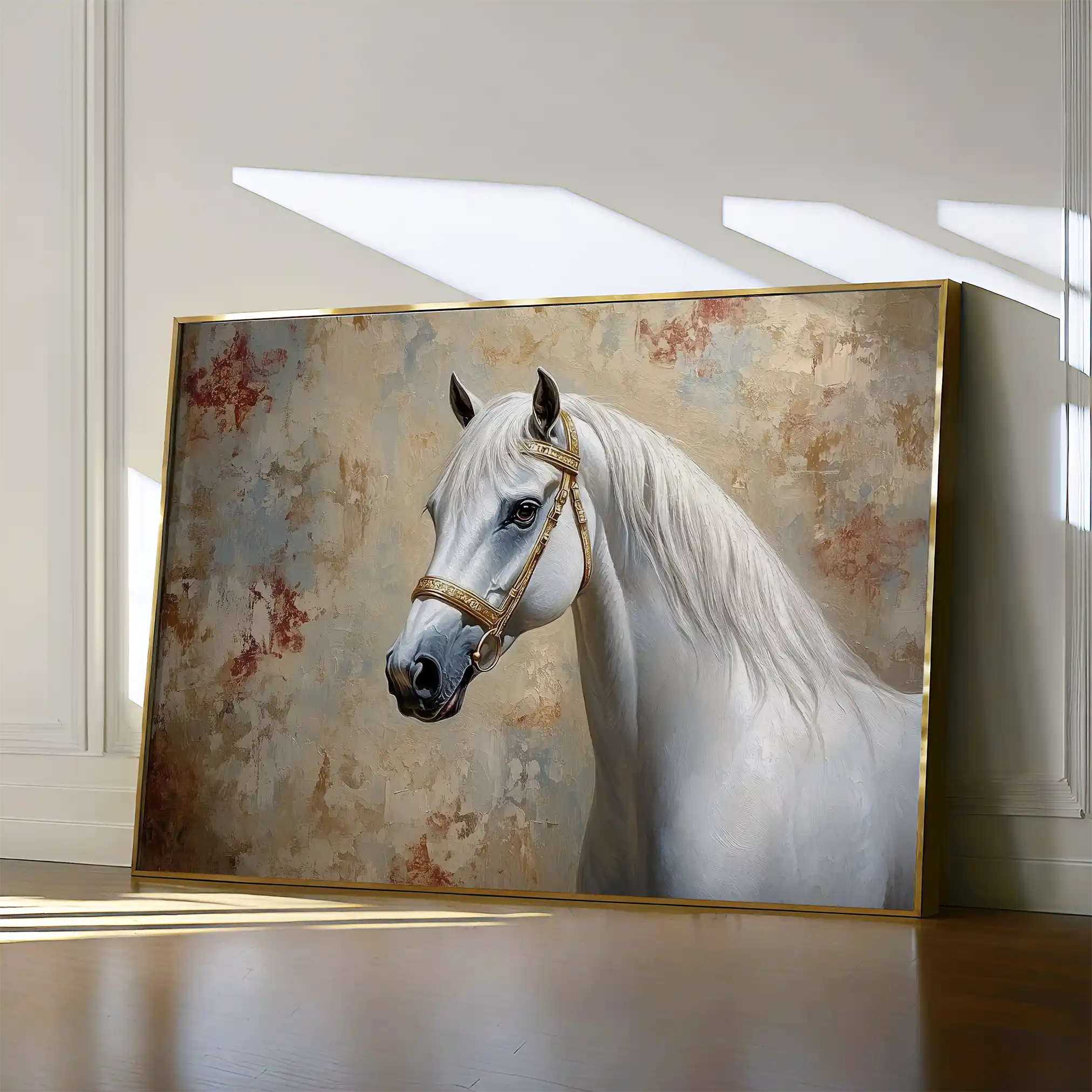 Horses Canvas Wall Art WAD245-H 90 x 60 cm / Stretched on hidden frame