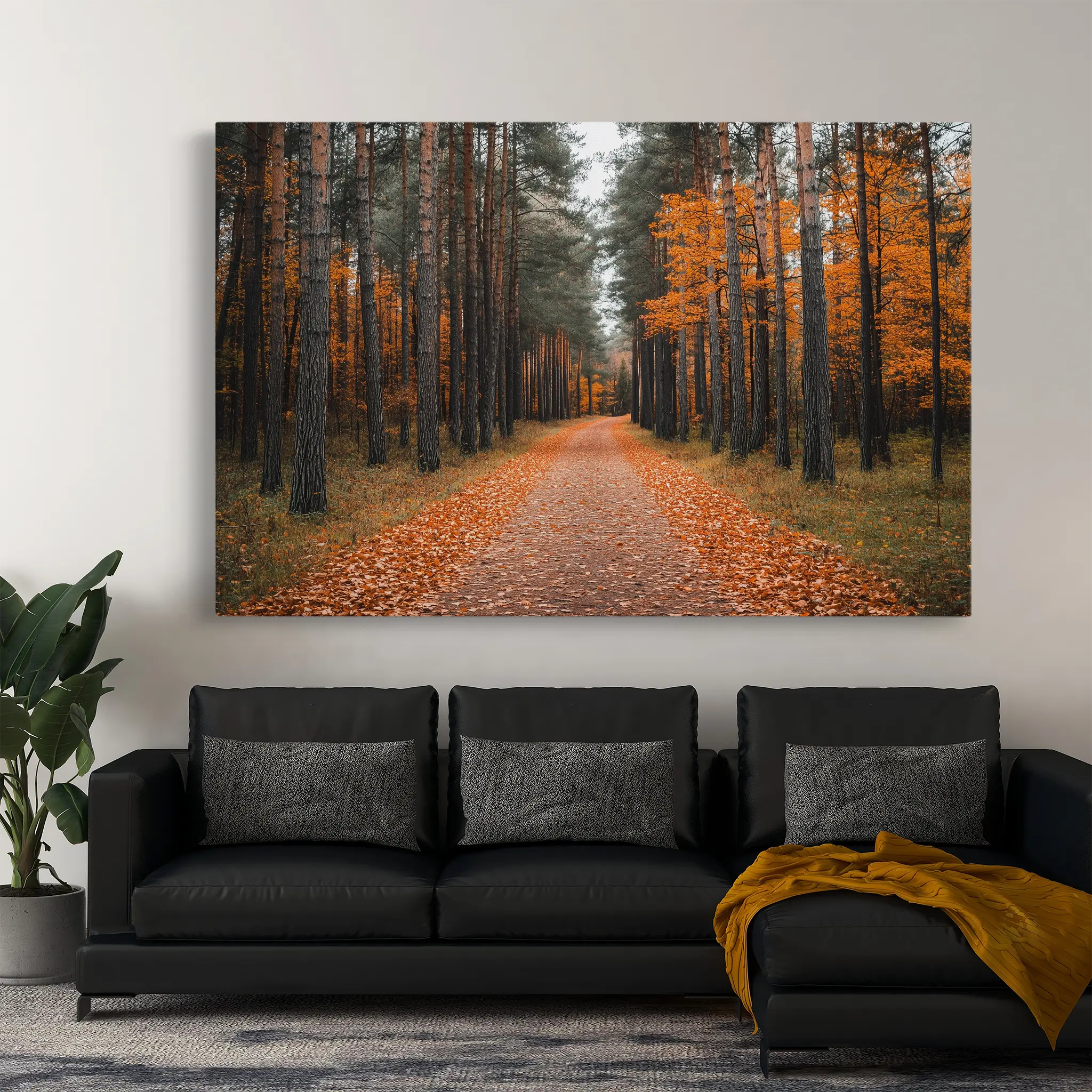 Landscape Canvas Wall Art WAD245-L 90 x 60 cm / Stretched on hidden frame