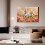Horses 247 Canvas Art 90 x 60 cm / Stretched on hidden frame