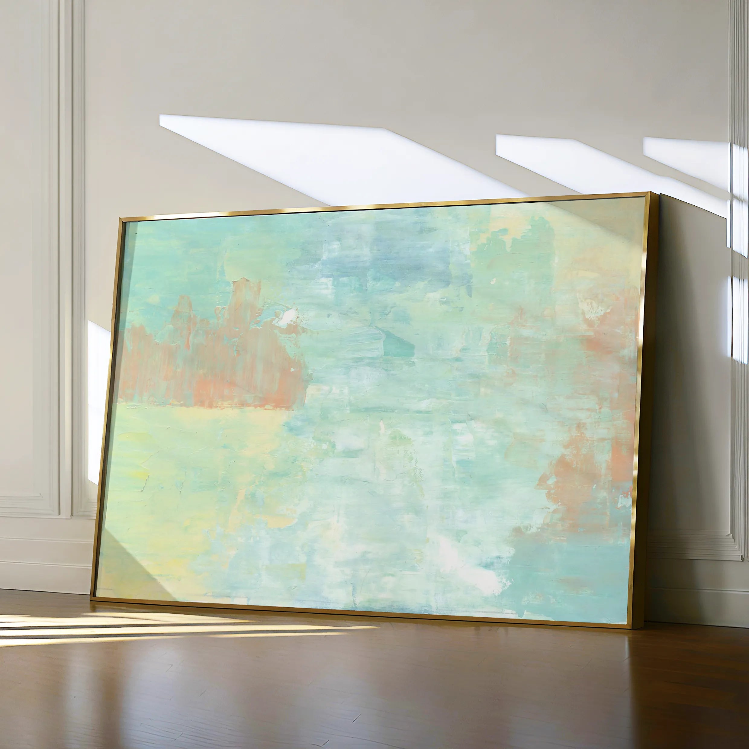 Abstract Canvas Wall Art WAD248-A 90 x 60 cm / Stretched on hidden frame