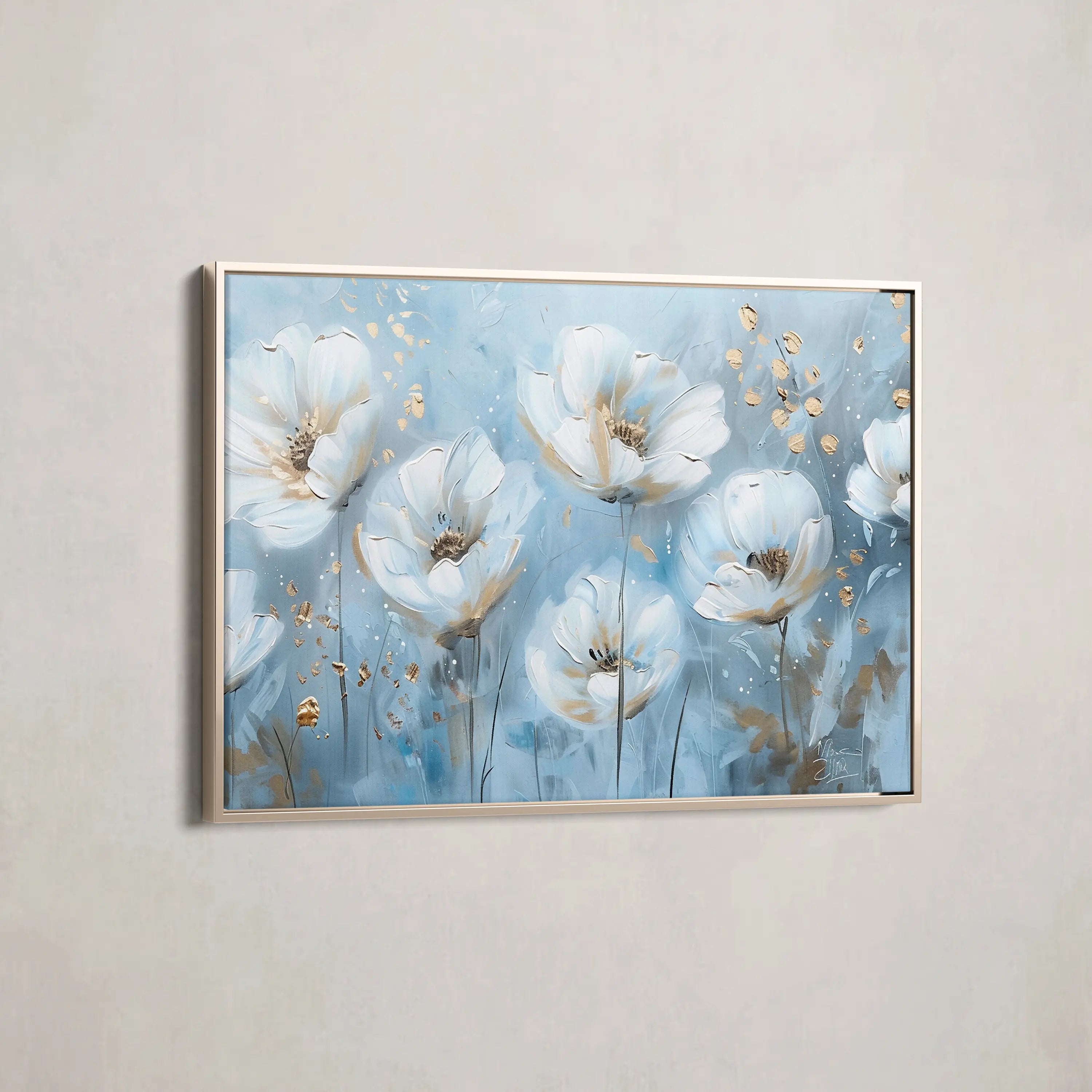 Floral Canvas Wall Art WAD248-F 90 x 60 cm / Stretched on hidden frame