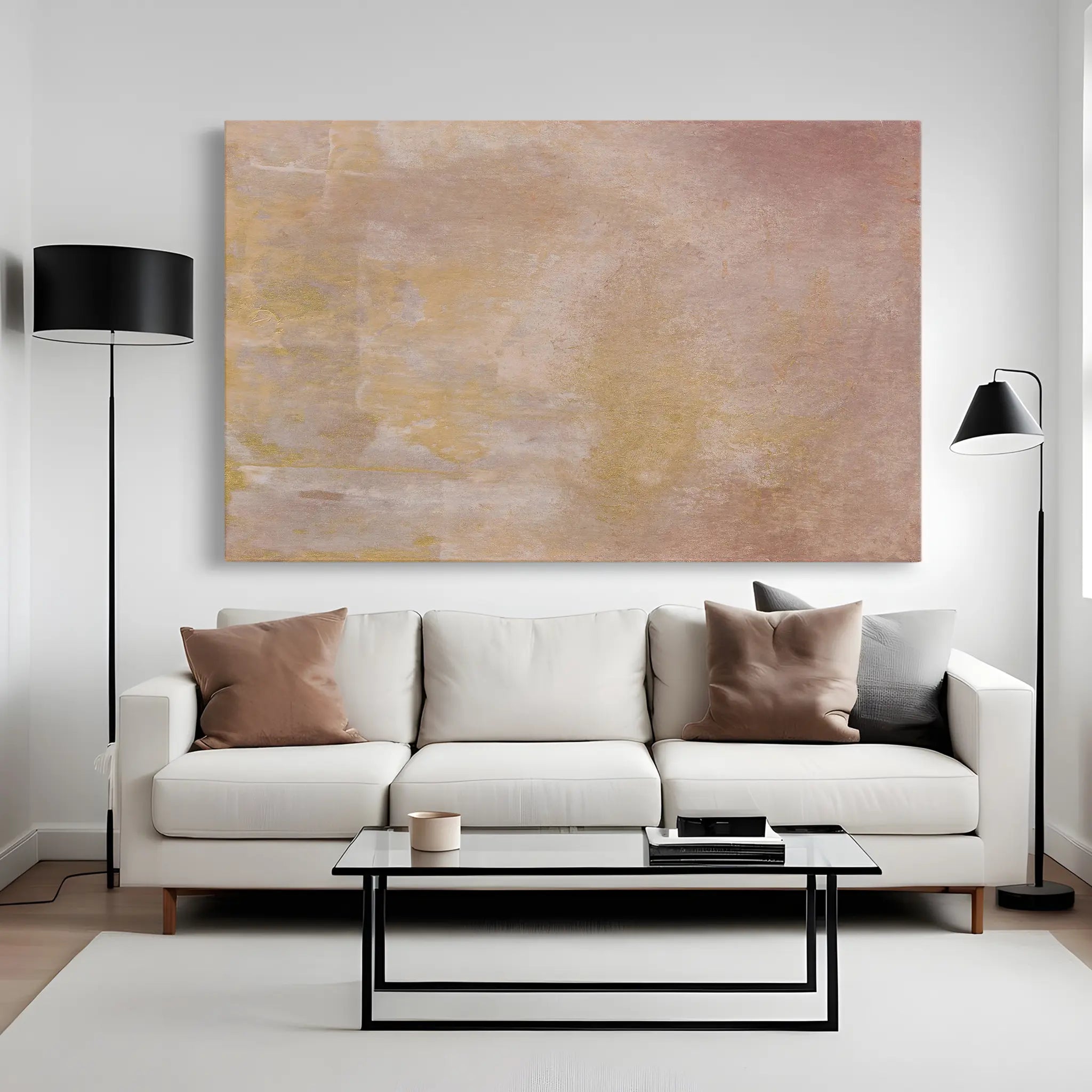 Abstract Canvas Wall Art WAD249-A 90 x 60 cm / Stretched on hidden frame