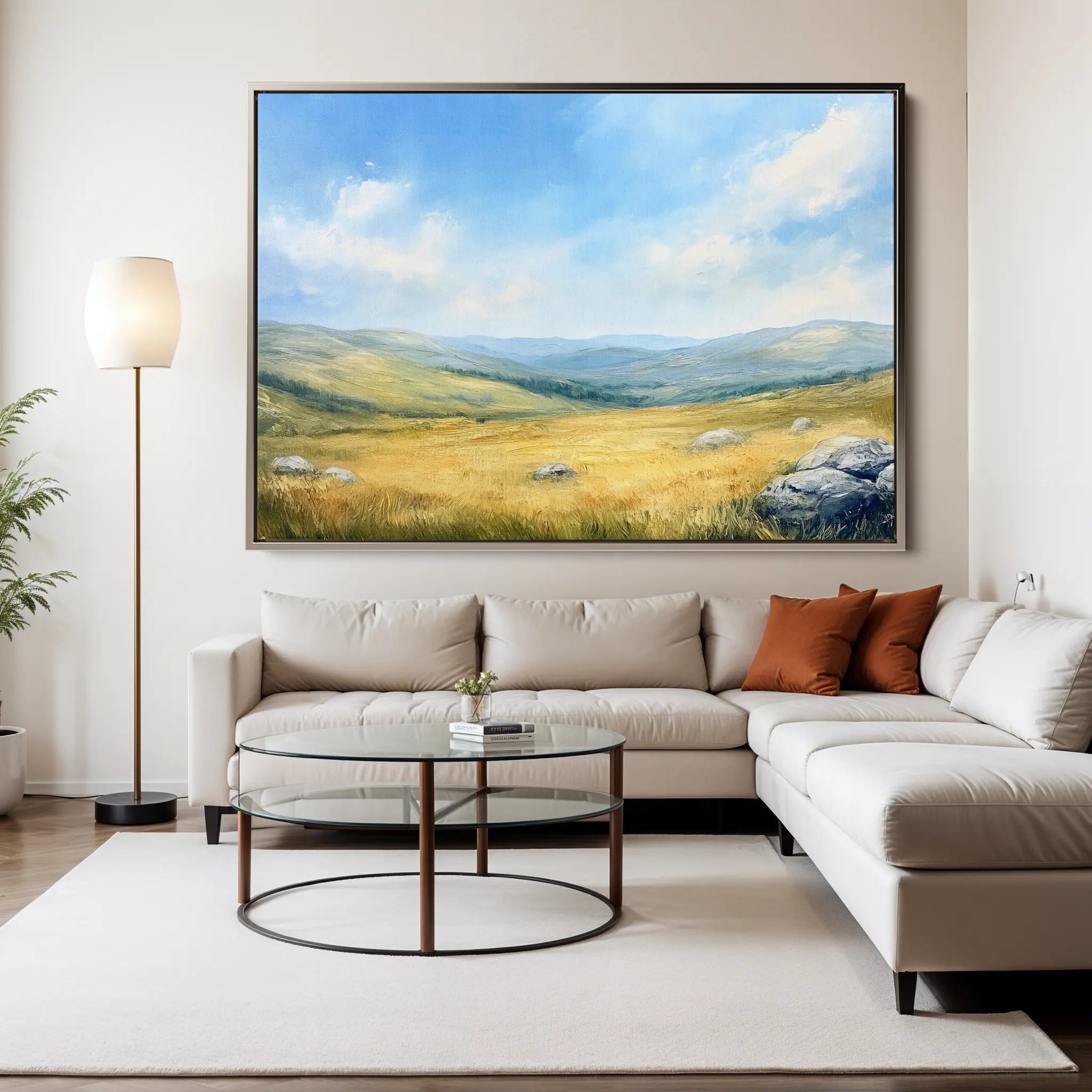 Landscape Canvas Wall Art WAD249-L 90 x 60 cm / Stretched on hidden frame