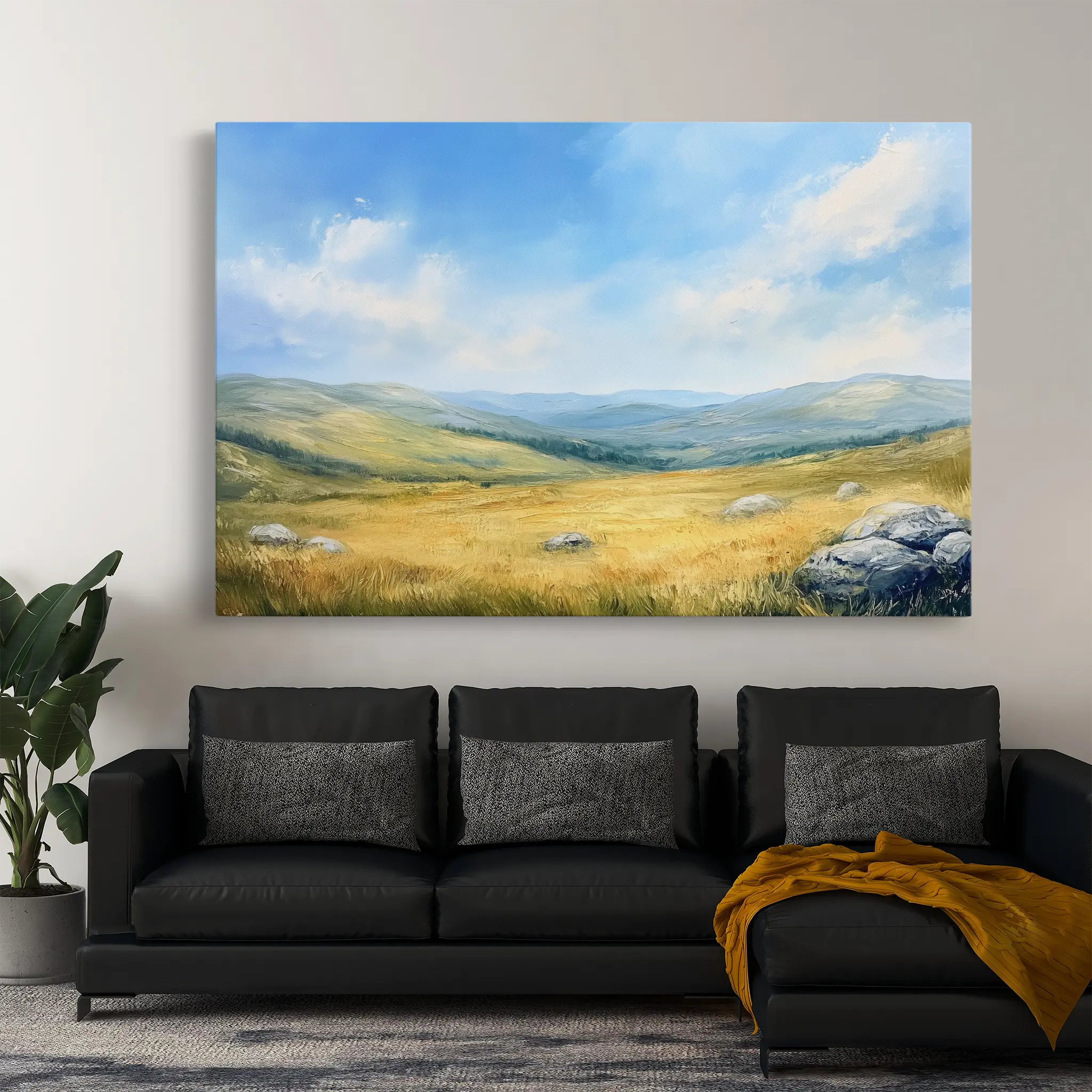 Landscape Canvas Wall Art WAD249-L 90 x 60 cm / Stretched on hidden frame