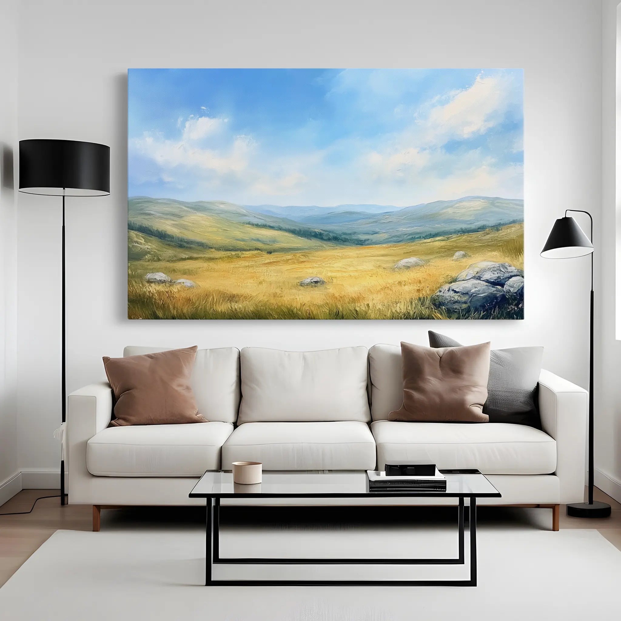 Landscape Canvas Wall Art WAD249-L 90 x 60 cm / Stretched on hidden frame