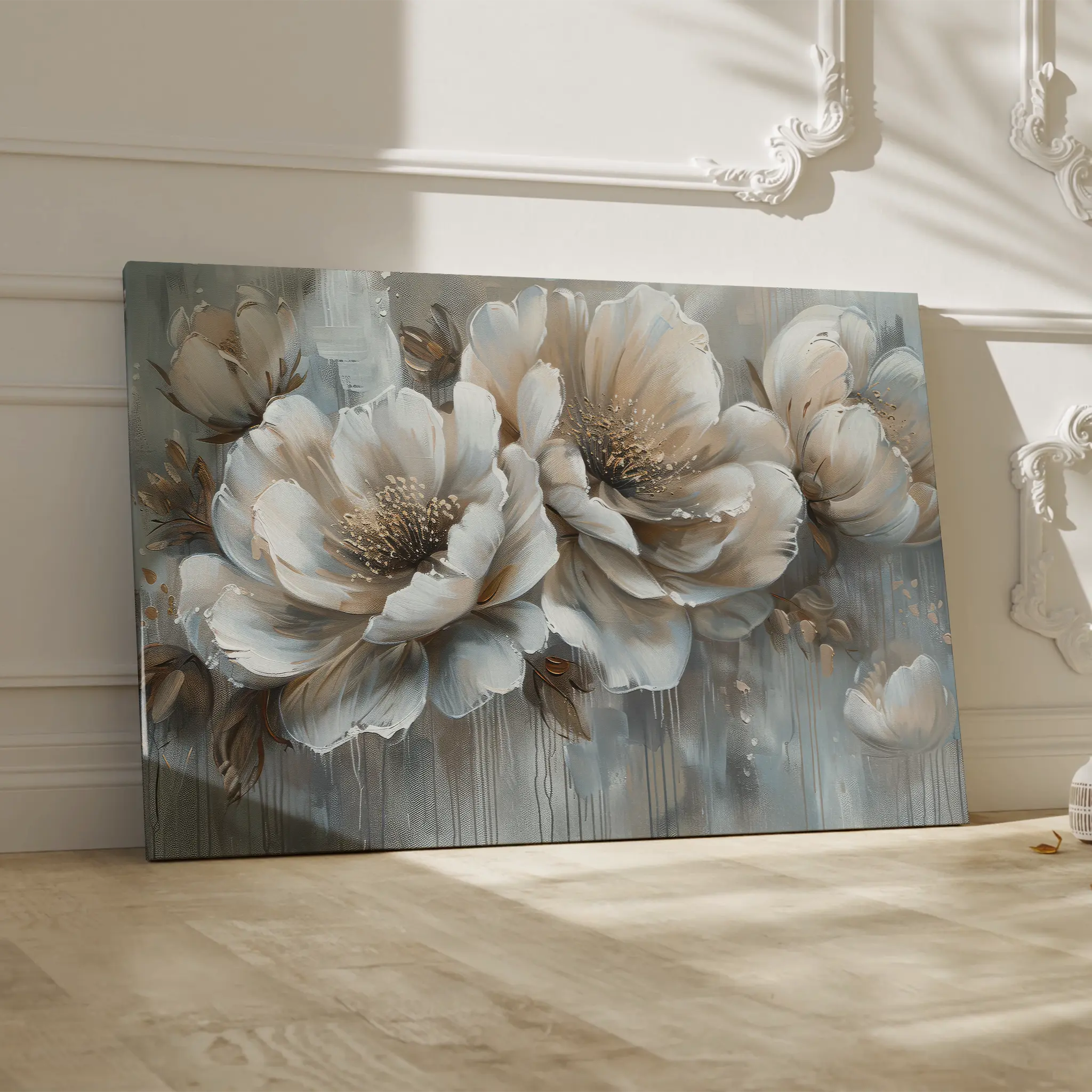 Floral Canvas Wall Art WAD250-F 90 x 60 cm / Stretched on hidden frame