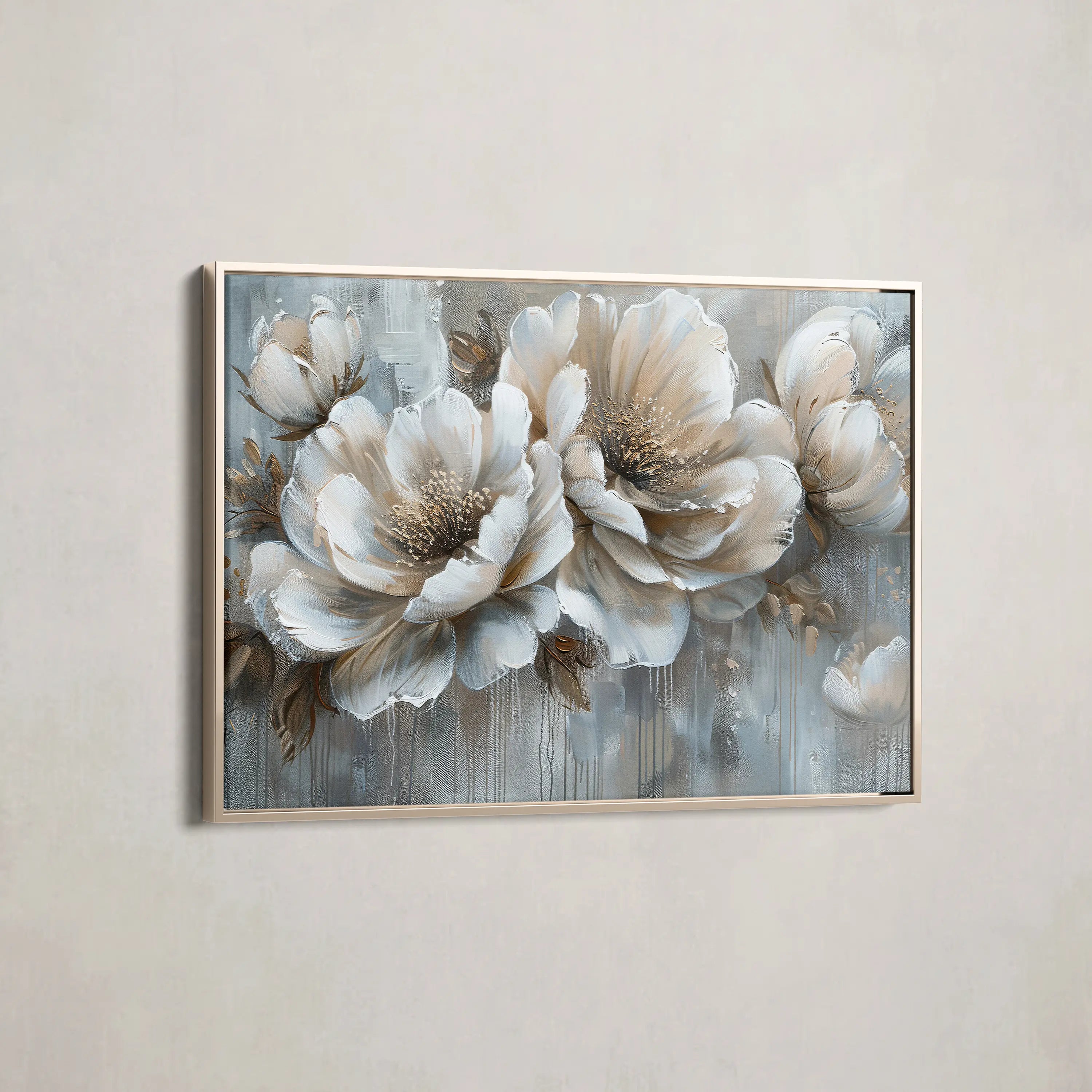 Floral Canvas Wall Art WAD250-F 90 x 60 cm / Stretched on hidden frame