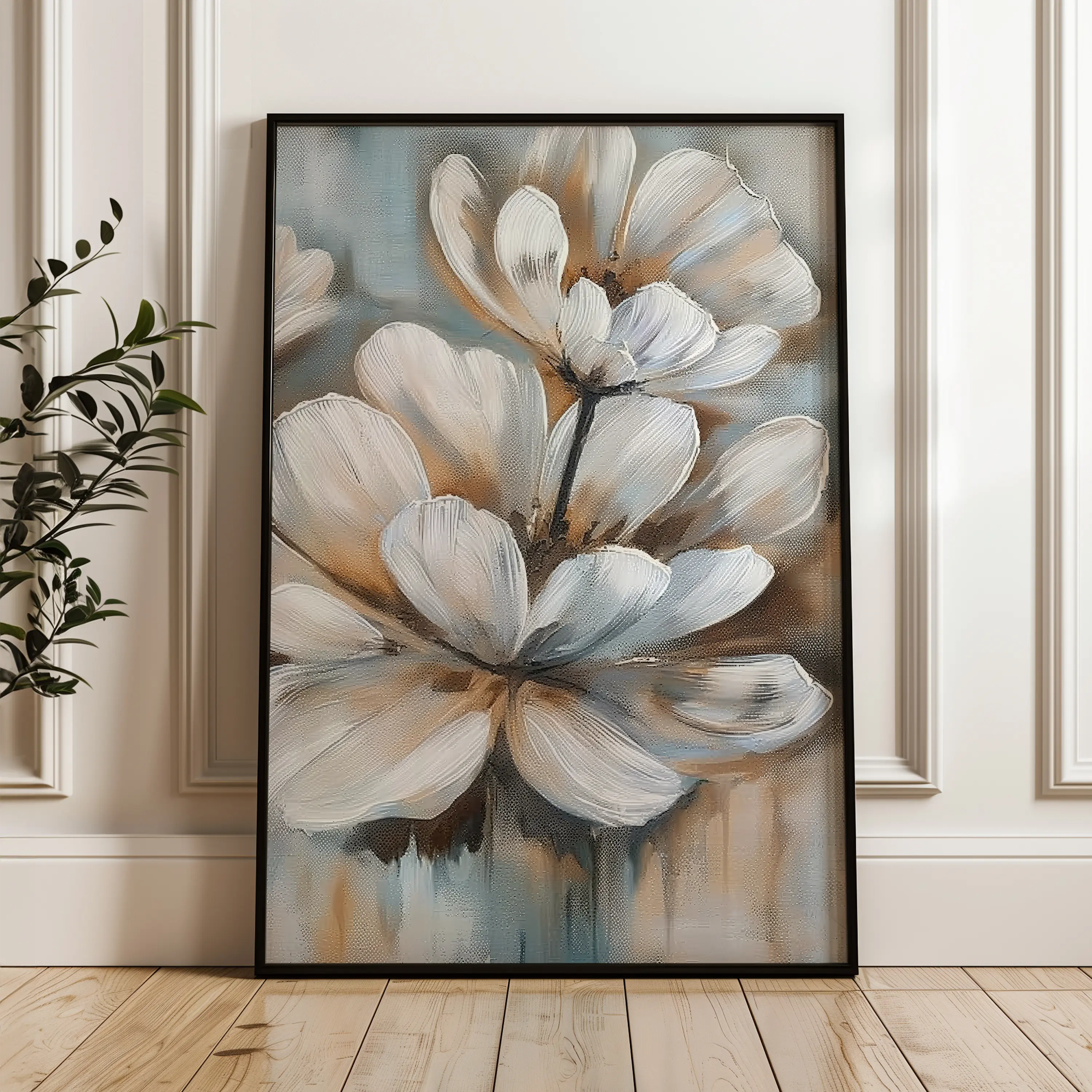 Floral Canvas Wall Art WAD251-F 90 x 60 cm / Stretched on hidden frame