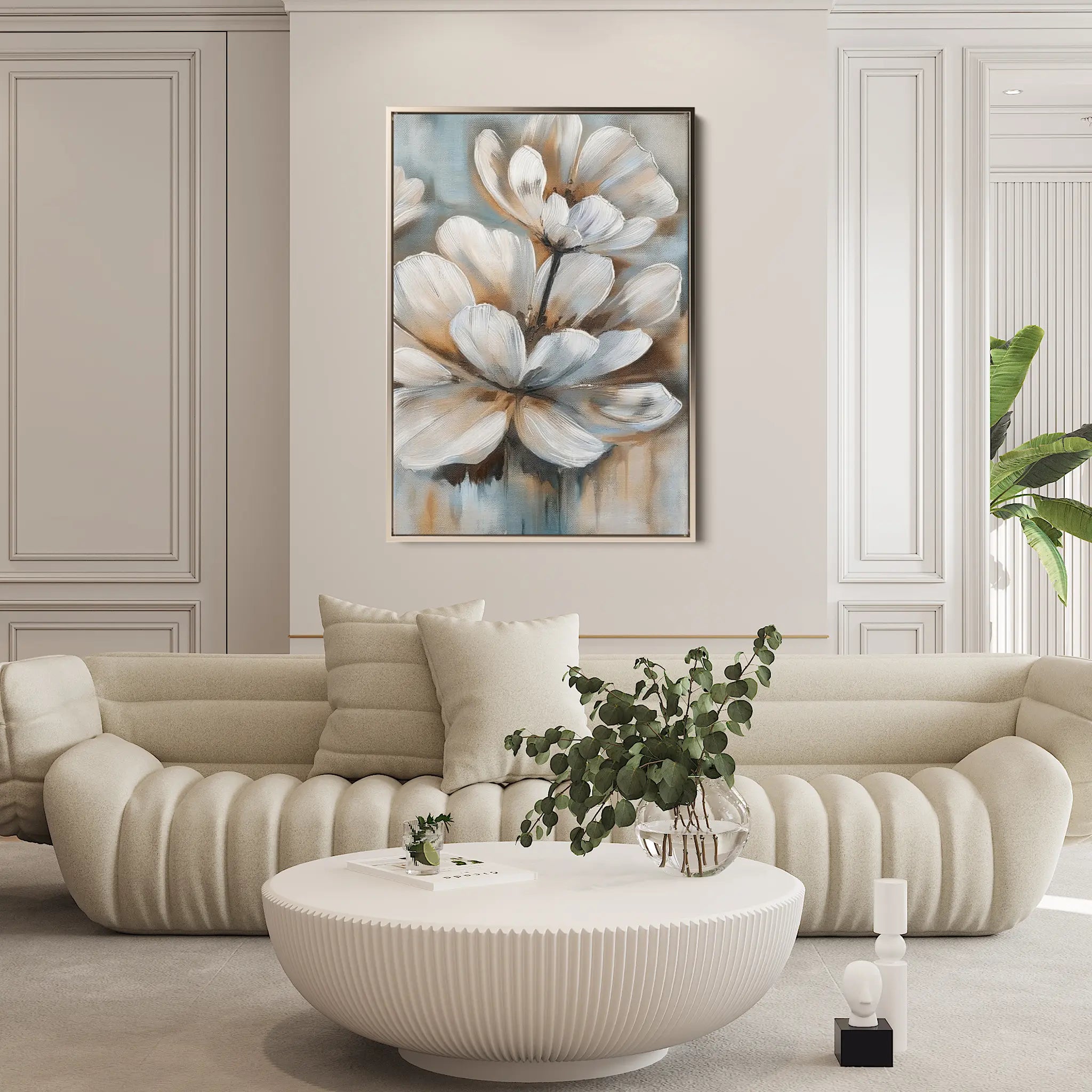 Floral Canvas Wall Art WAD251-F 90 x 60 cm / Stretched on hidden frame