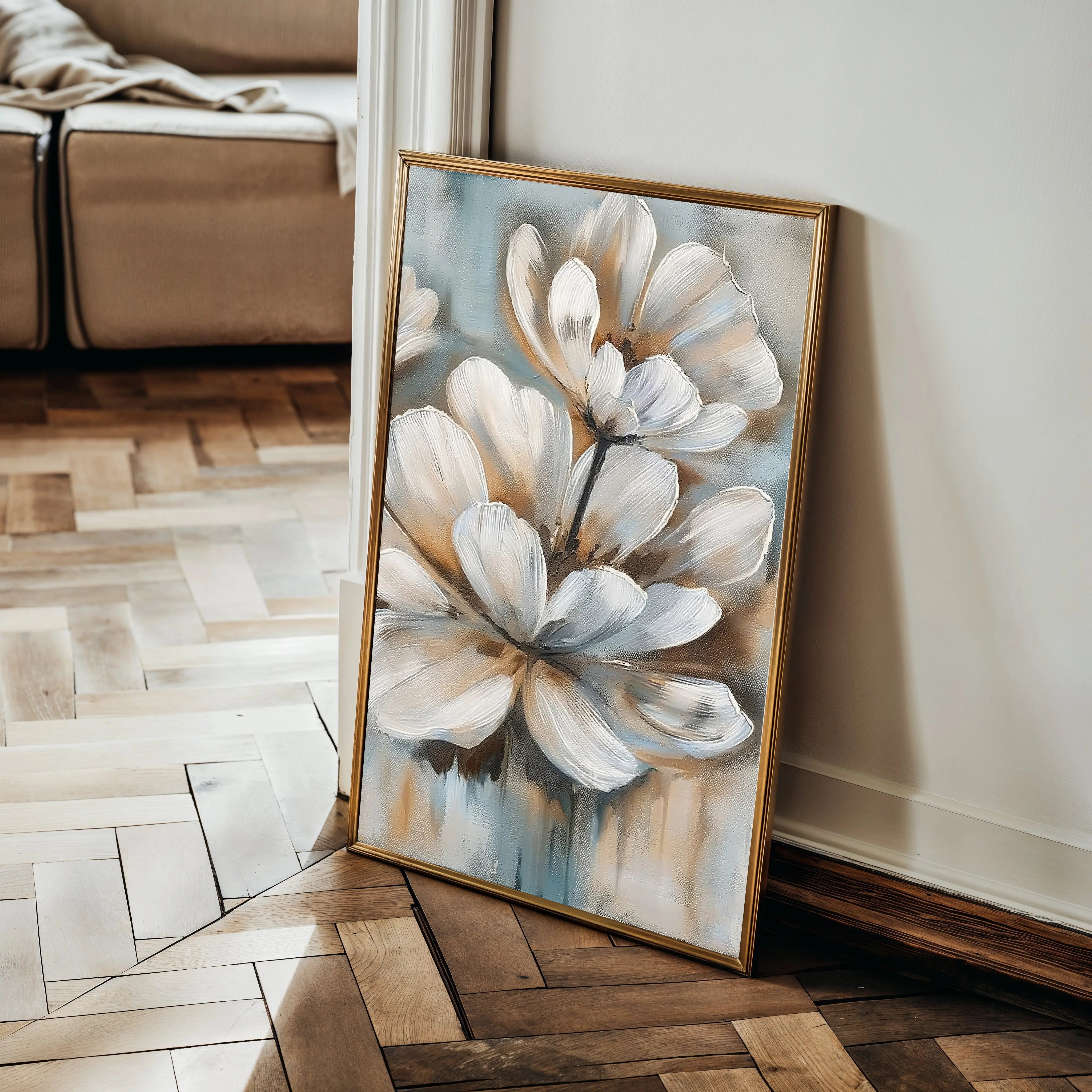 Floral Canvas Wall Art WAD251-F 90 x 60 cm / Stretched on hidden frame