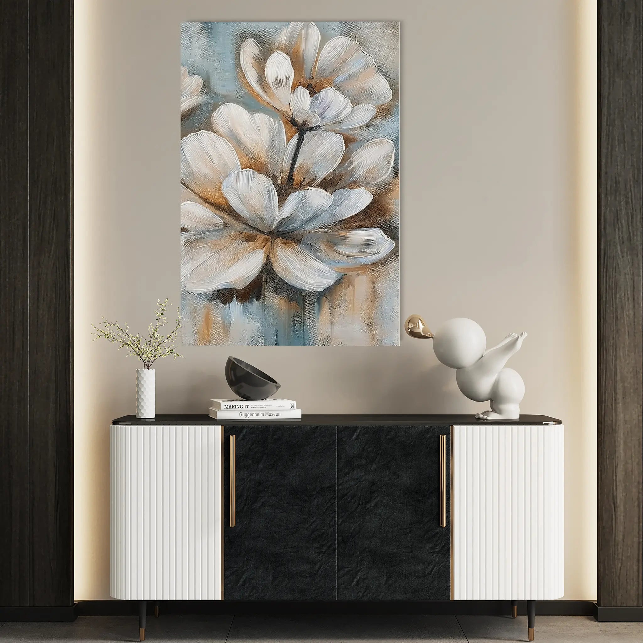 Floral Canvas Wall Art WAD251-F 90 x 60 cm / Stretched on hidden frame