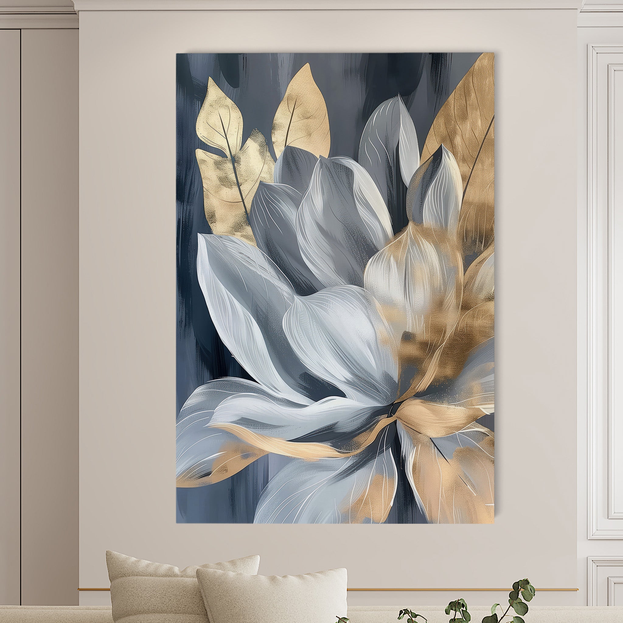 Floral Canvas Wall Art WAD252-F 90 x 60 cm / Stretched on hidden frame