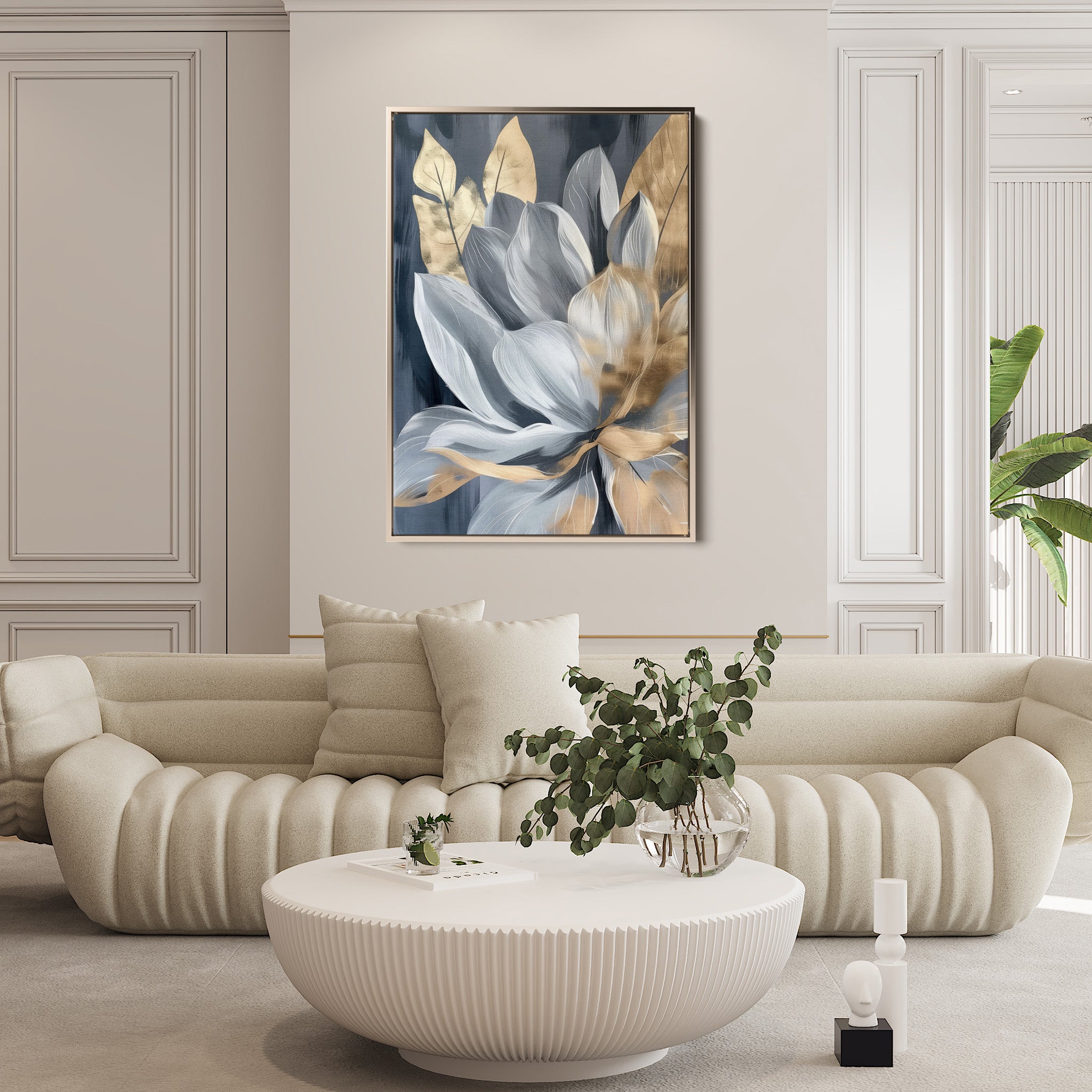 Floral Canvas Wall Art WAD252-F 90 x 60 cm / Stretched on hidden frame