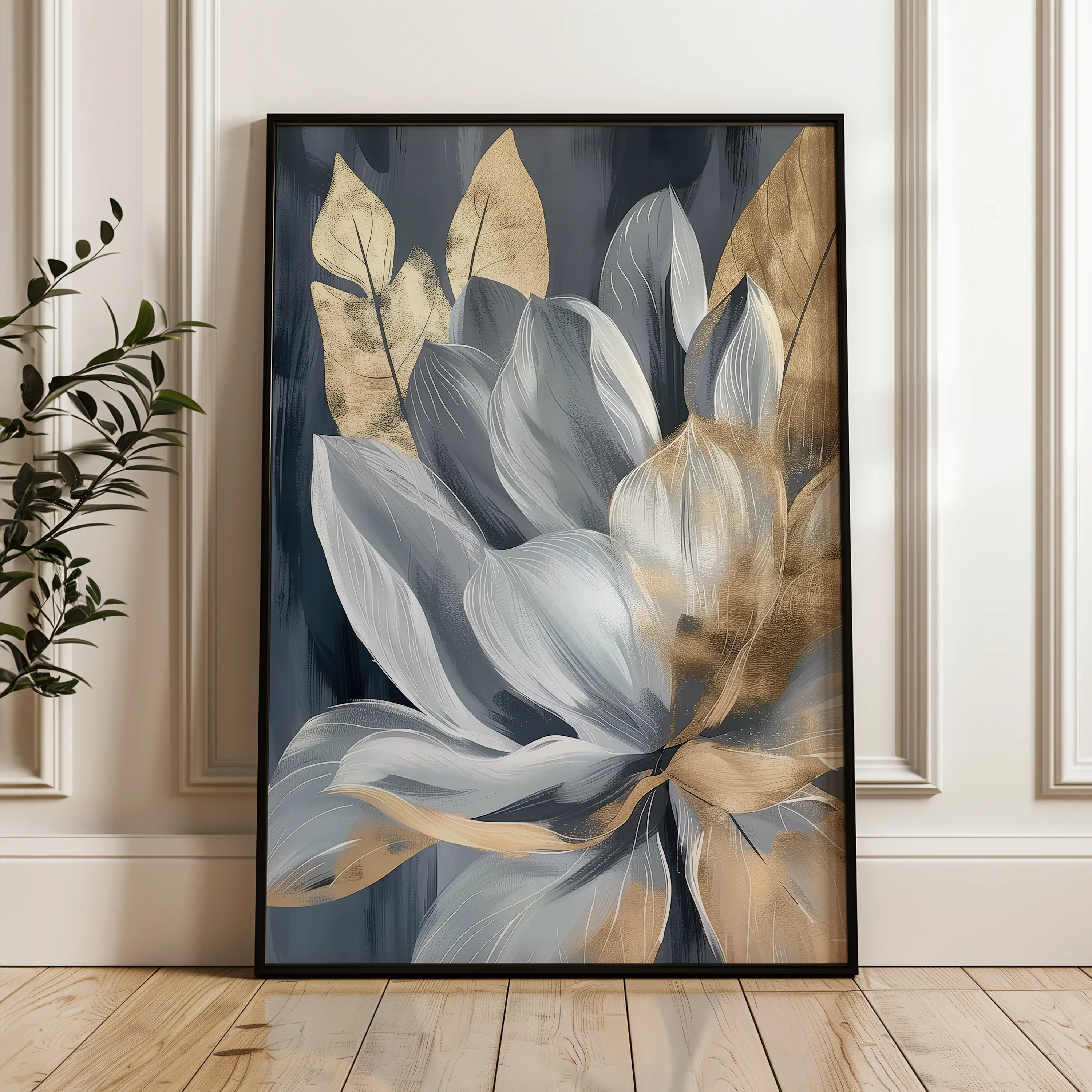 Floral Canvas Wall Art WAD252-F 90 x 60 cm / Stretched on hidden frame