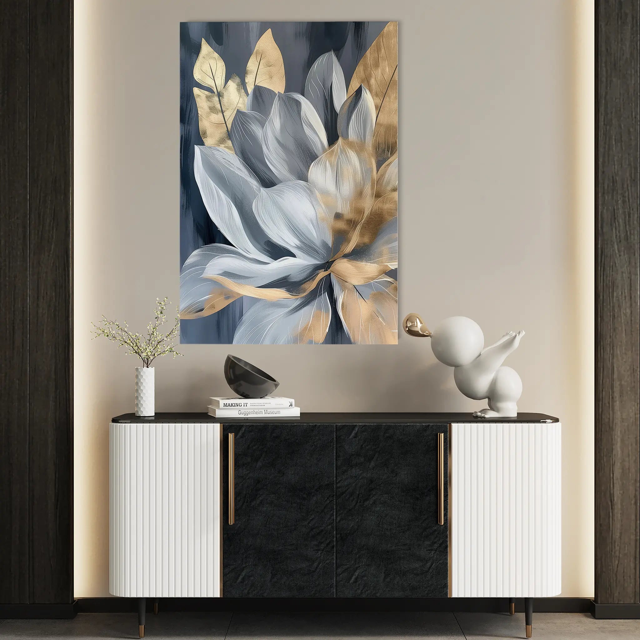 Floral Canvas Wall Art WAD252-F 90 x 60 cm / Stretched on hidden frame