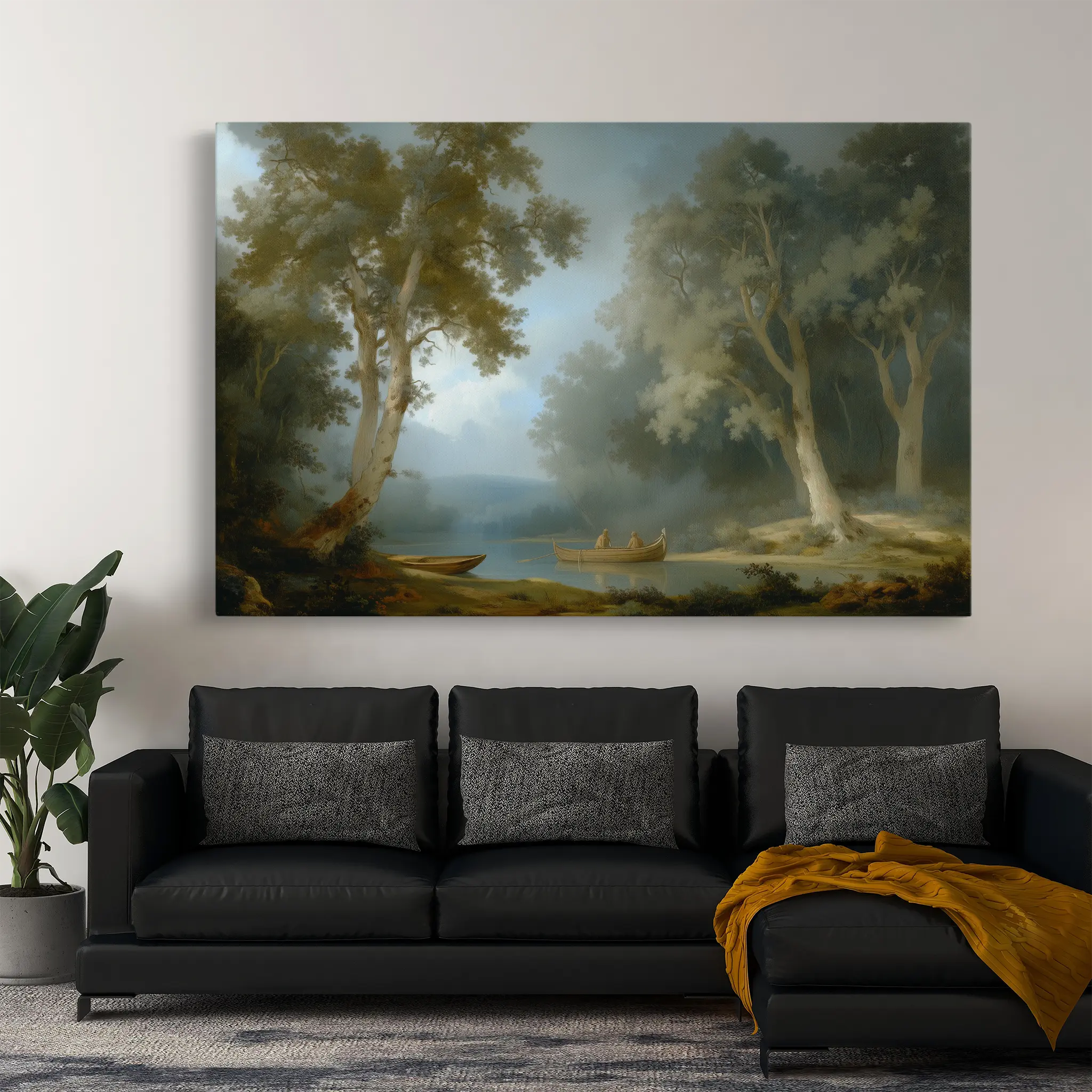 Landscape Canvas Wall Art WAD252-L 90 x 60 cm / Stretched on hidden frame