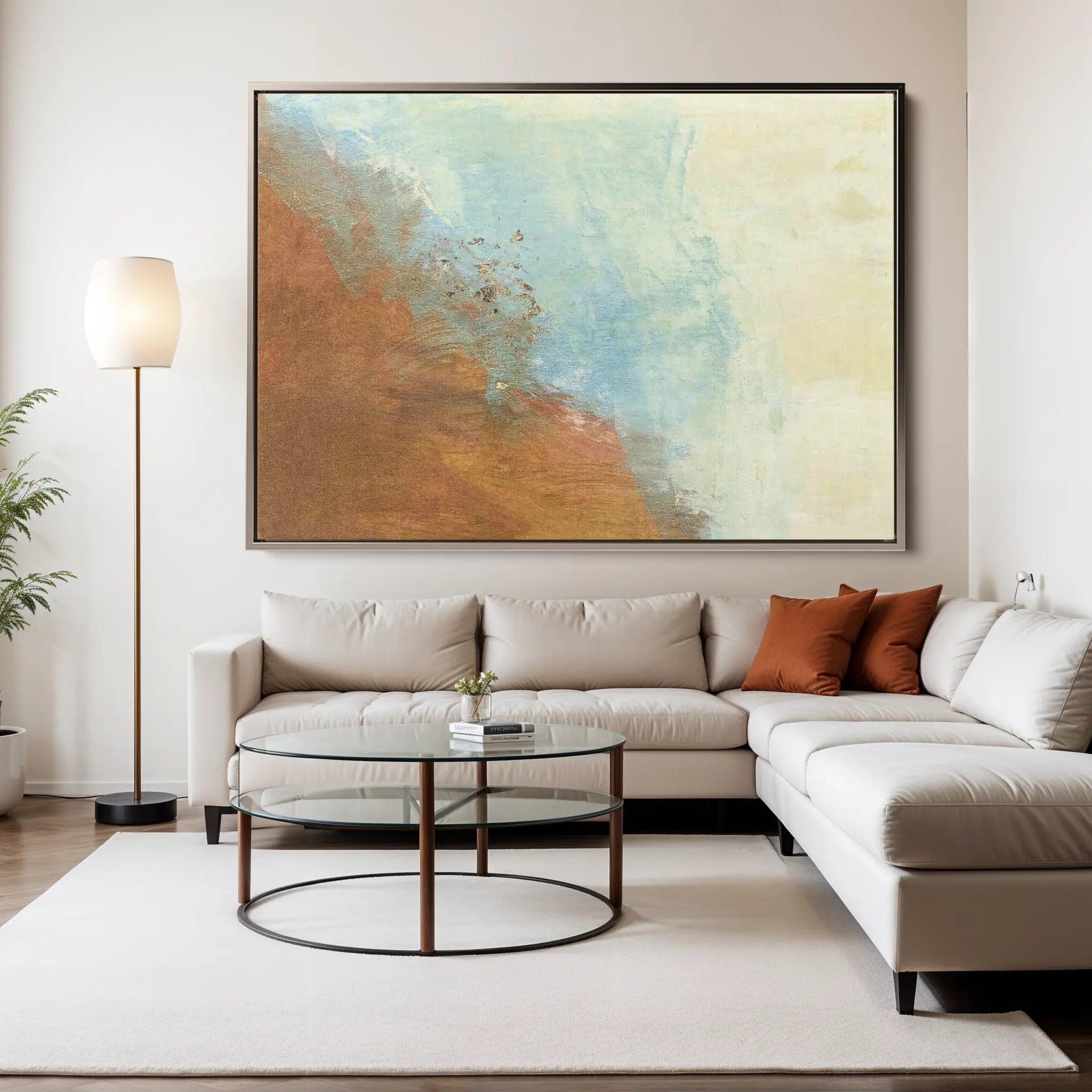 Abstract Canvas Wall Art WAD253-A 90 x 60 cm / Stretched on hidden frame