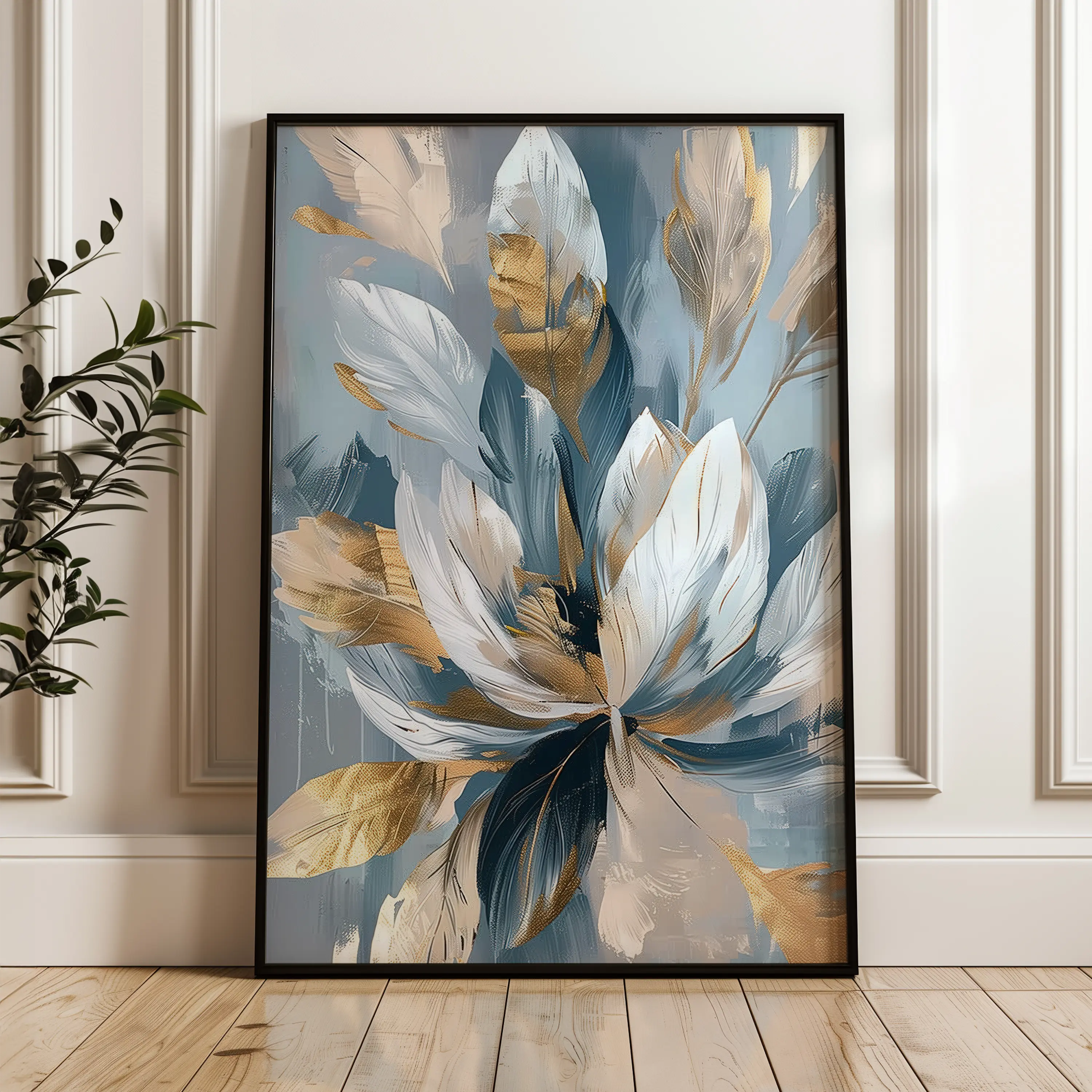 Floral Canvas Wall Art WAD253-F 90 x 60 cm / Stretched on hidden frame