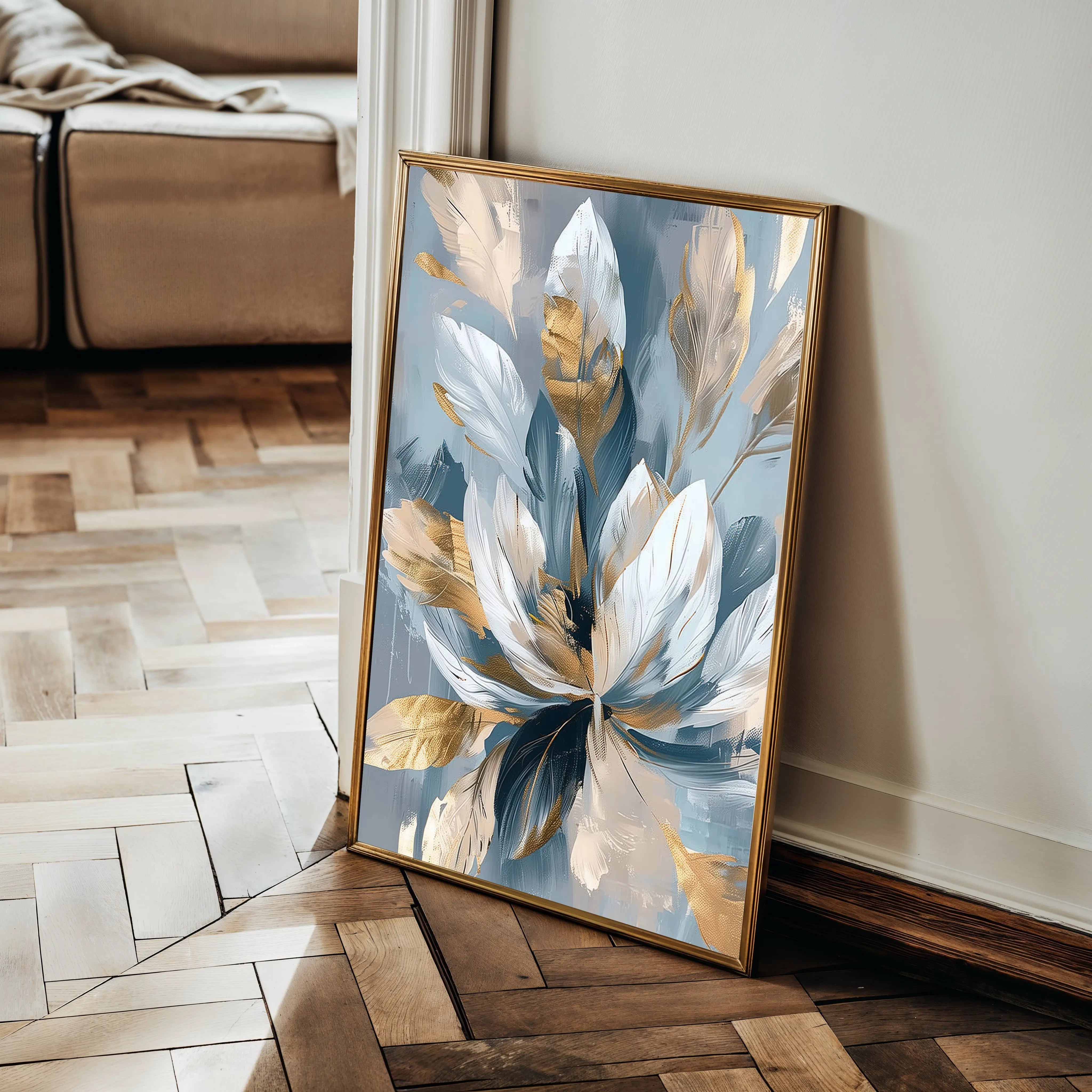 Floral Canvas Wall Art WAD253-F 90 x 60 cm / Stretched on hidden frame