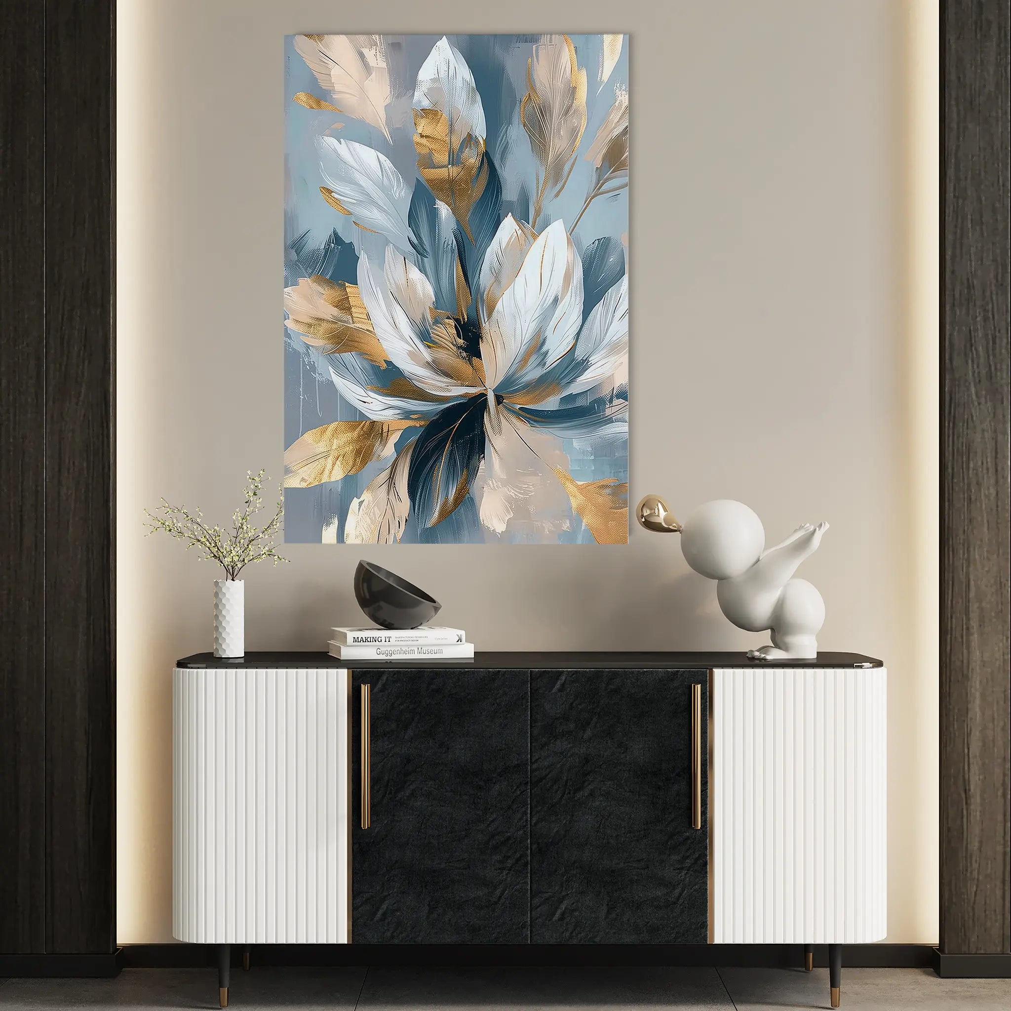 Floral Canvas Wall Art WAD253-F 90 x 60 cm / Stretched on hidden frame