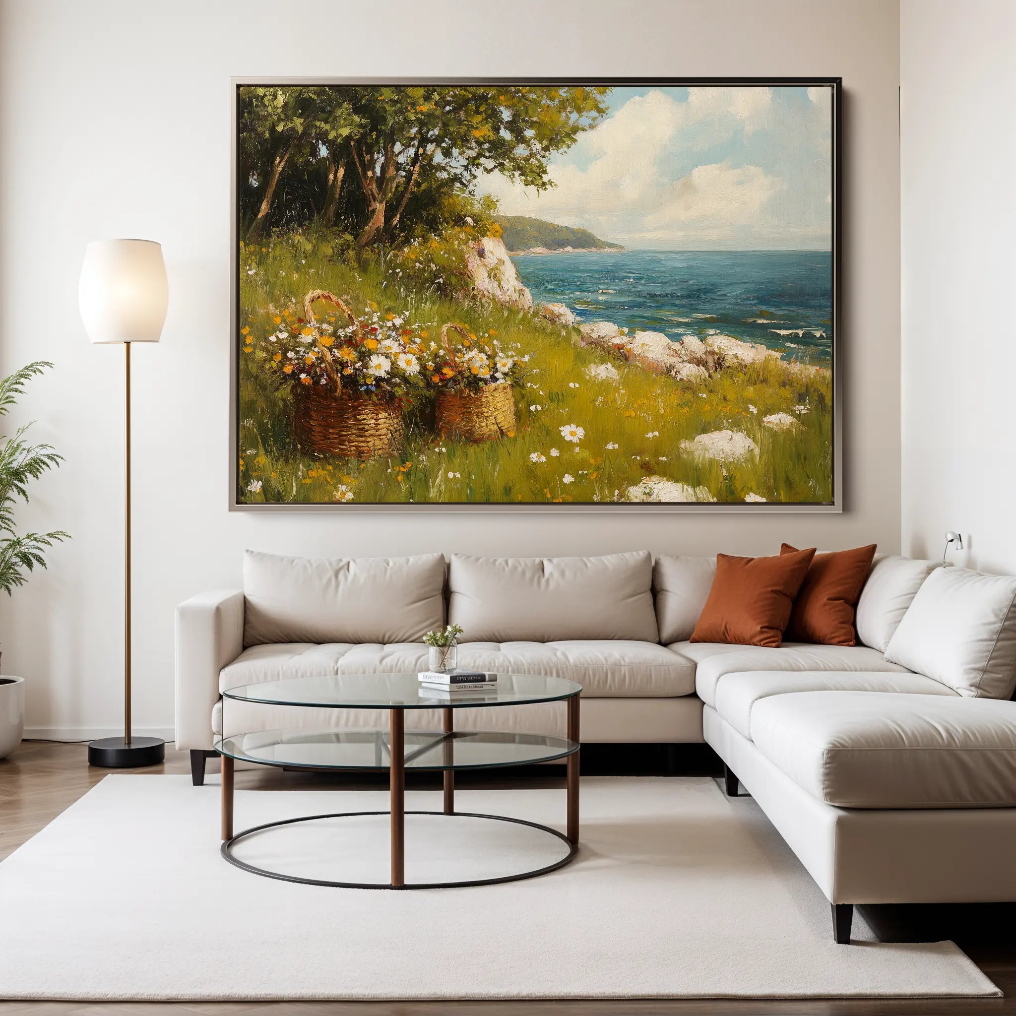 Landscape Canvas Wall Art WAD253-L 90 x 60 cm / Stretched on hidden frame