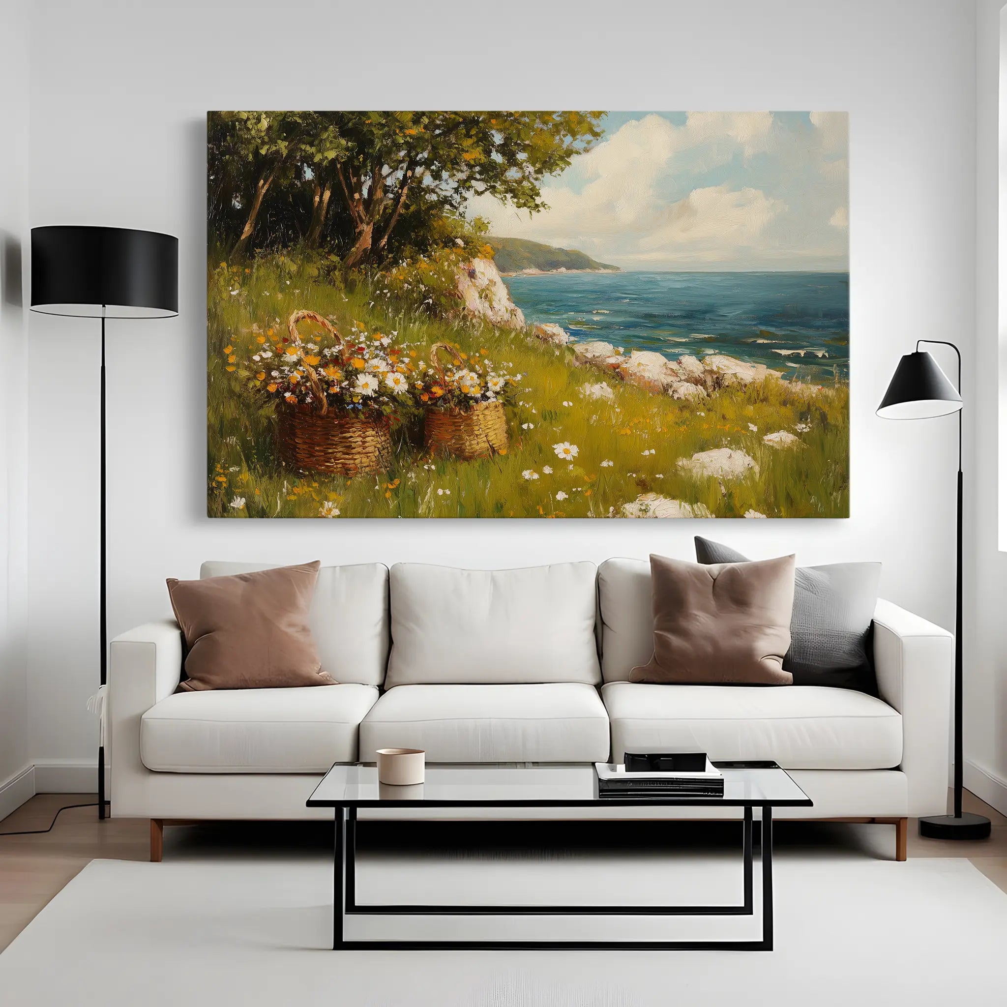 Landscape Canvas Wall Art WAD253-L 90 x 60 cm / Stretched on hidden frame