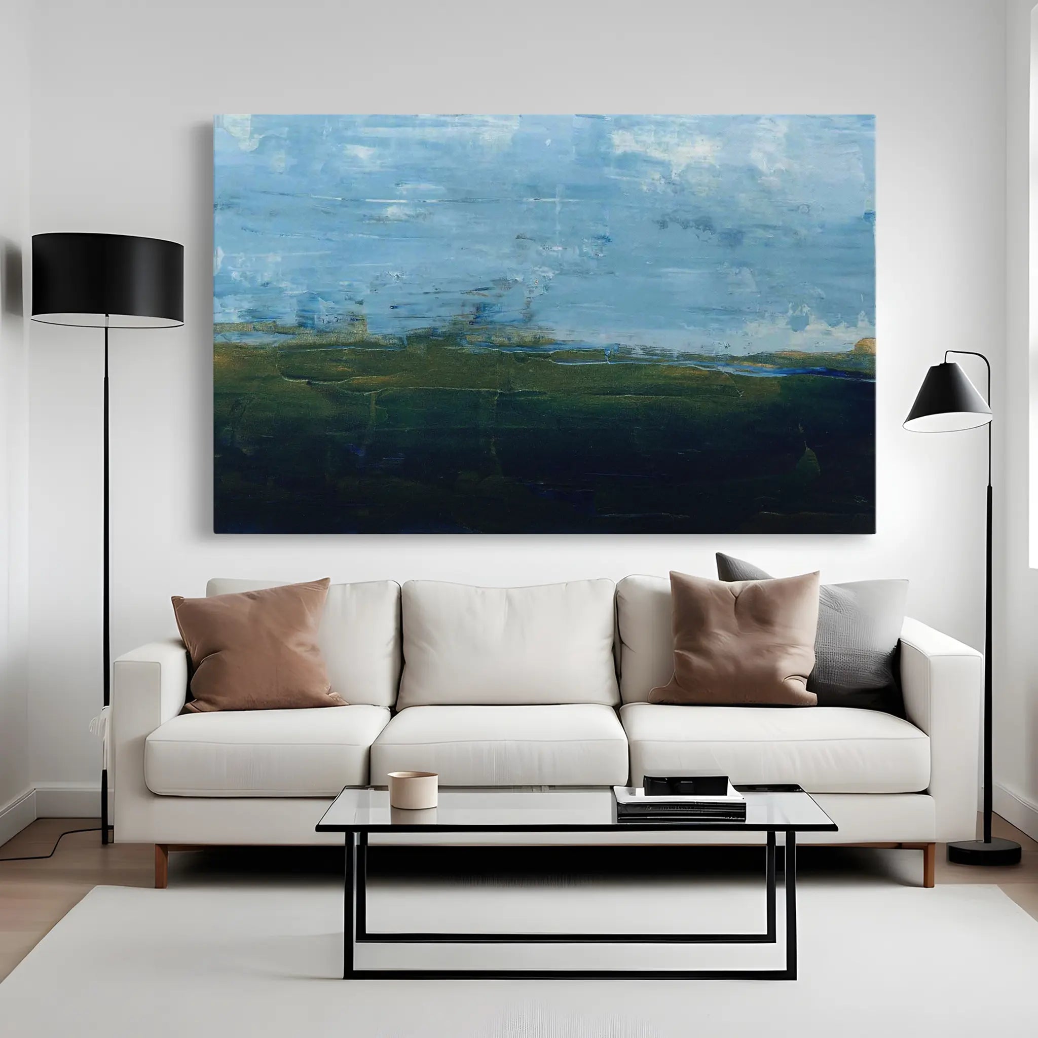 Abstract Canvas Wall Art WAD254-A 90 x 60 cm / Stretched on hidden frame