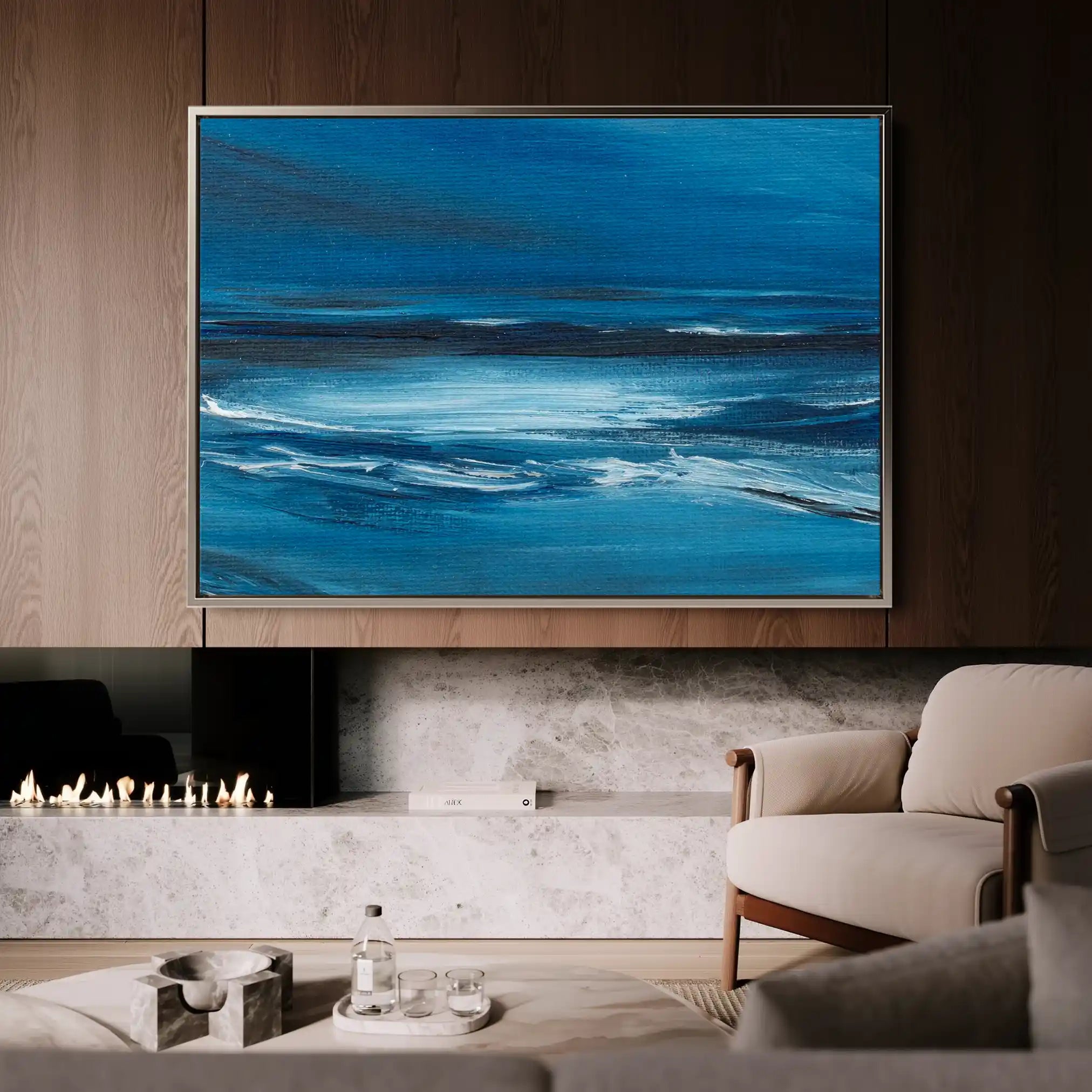 Abstract 255 Canvas Art 60 x 40 cm / Stretched on hidden frame