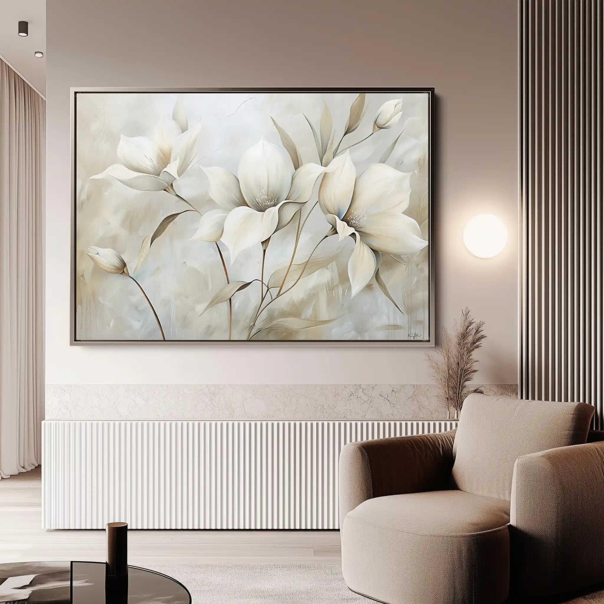 Floral Canvas Wall Art WAD255-F 90 x 60 cm / Stretched on hidden frame