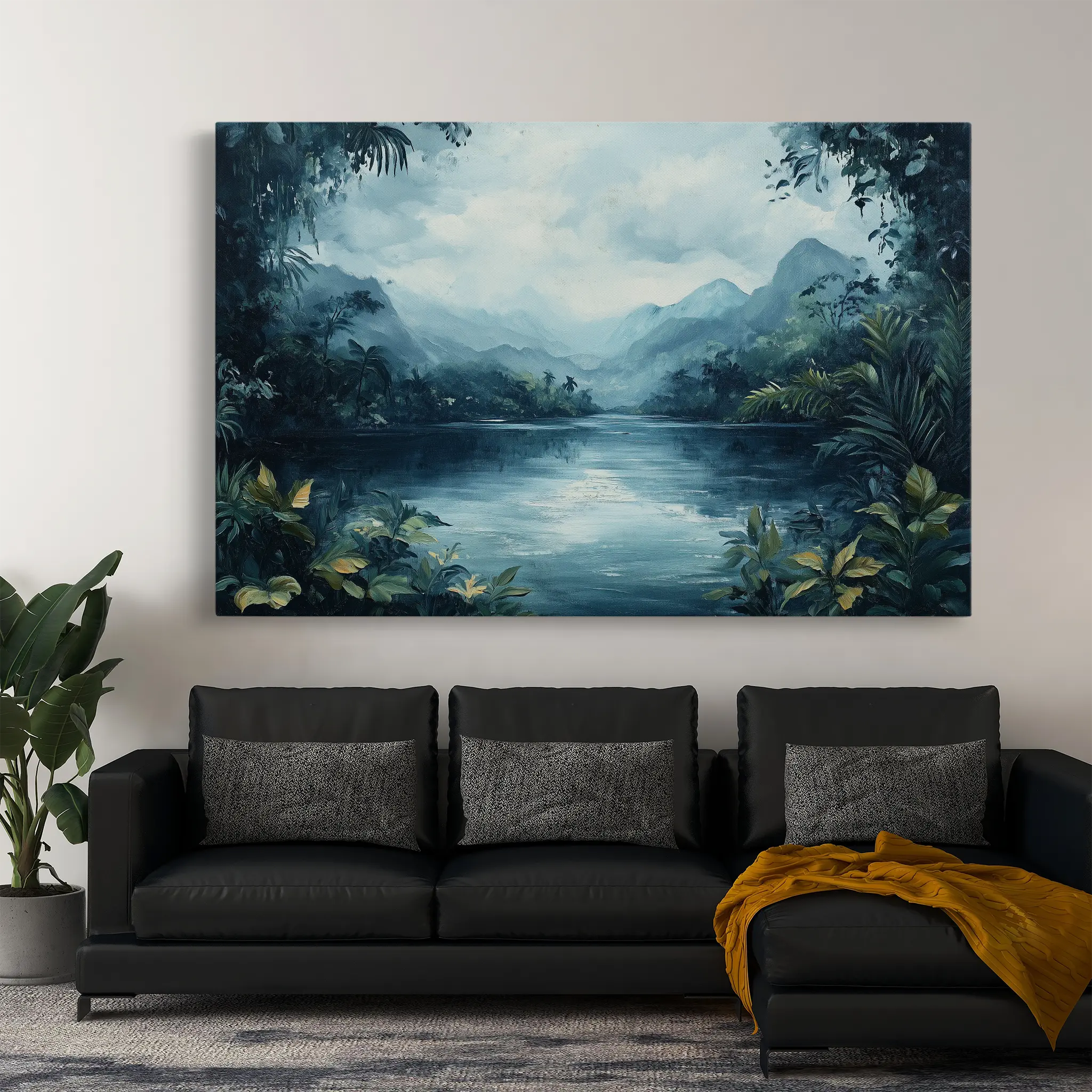 Landscape Canvas Wall Art WAD255-L 90 x 60 cm / Stretched on hidden frame