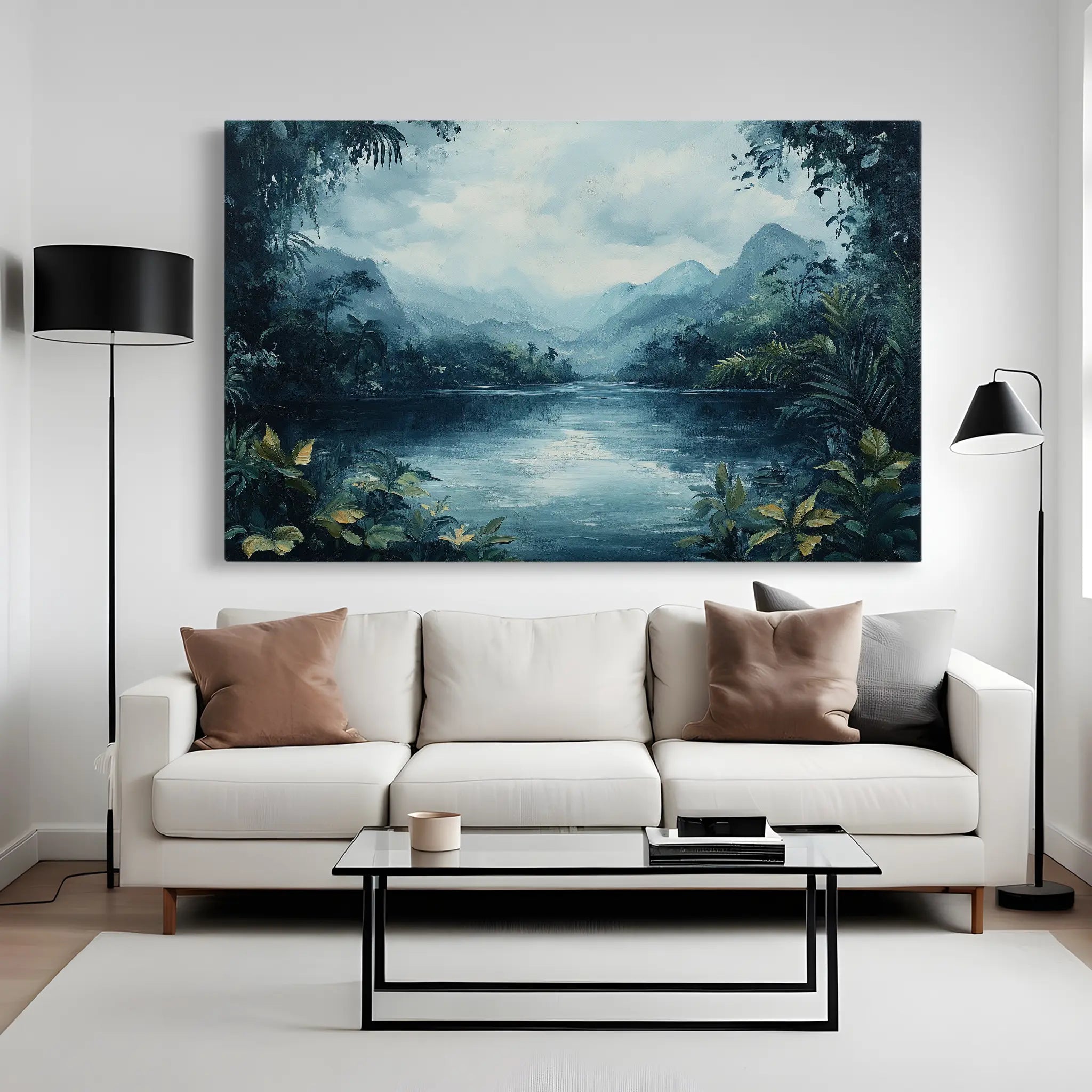 Landscape Canvas Wall Art WAD255-L 90 x 60 cm / Stretched on hidden frame