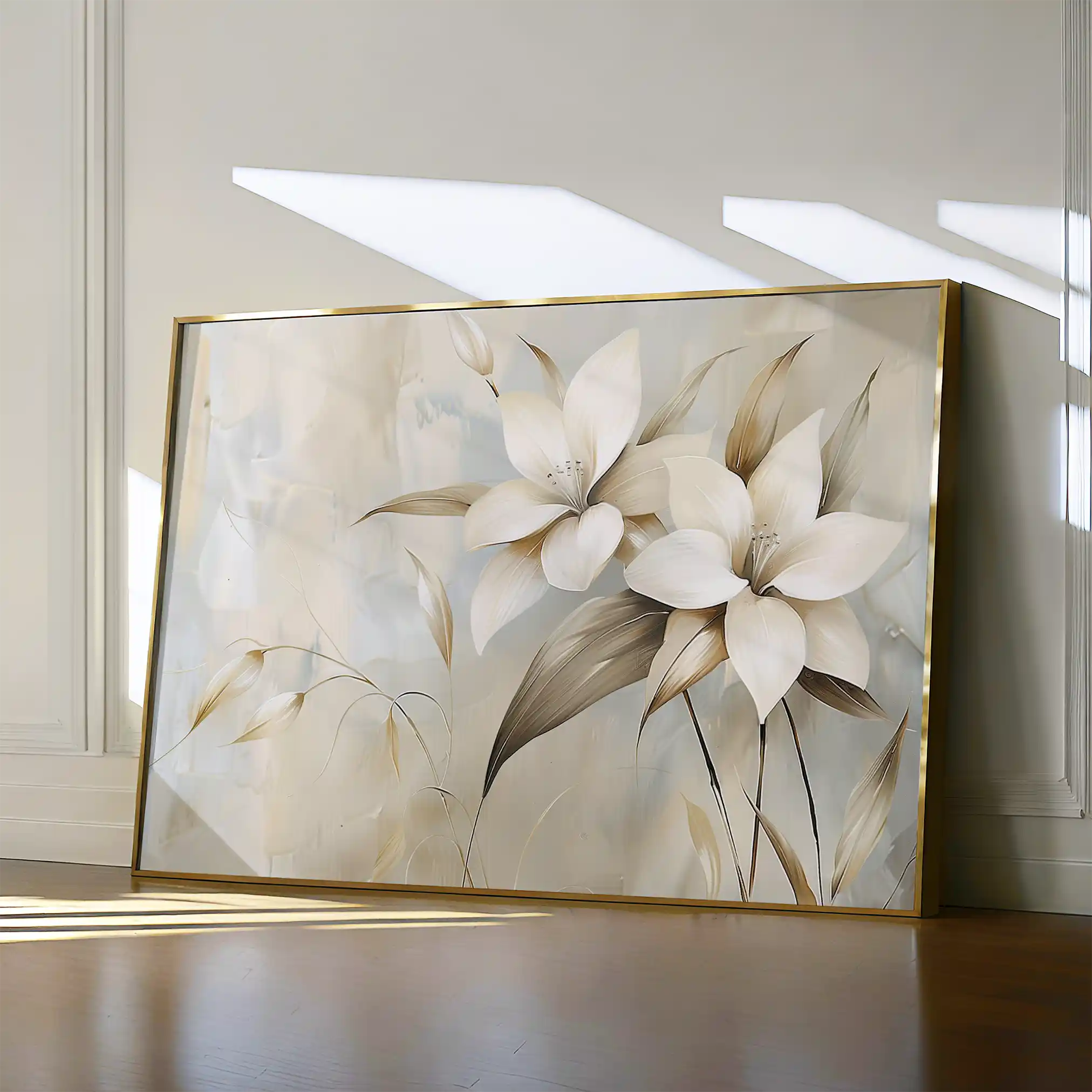 Floral Canvas Wall Art WAD256-F 90 x 60 cm / Stretched on hidden frame