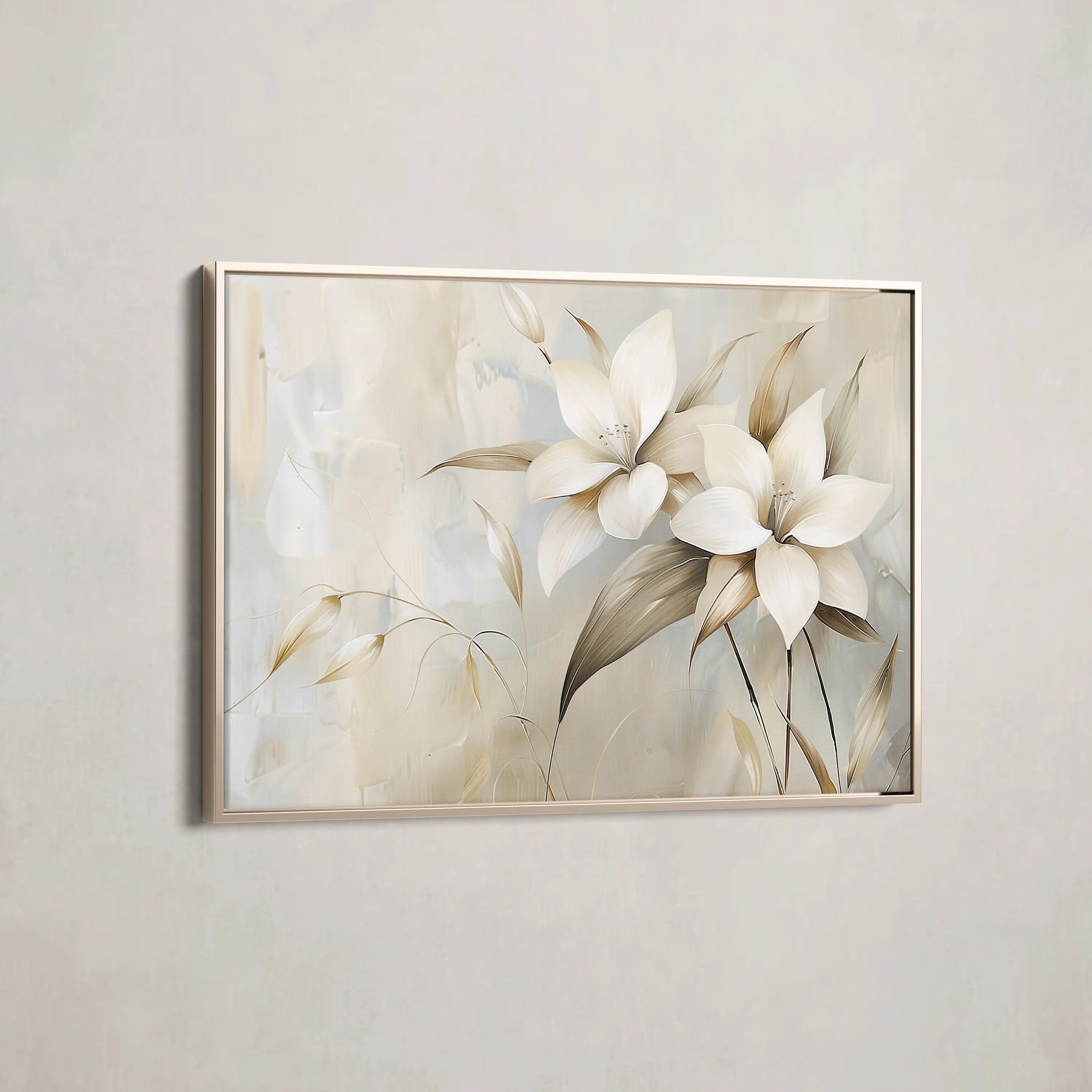 Floral Canvas Wall Art WAD256-F 90 x 60 cm / Stretched on hidden frame