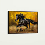Horses 256 Canvas Art 90 x 60 cm / Stretched on hidden frame
