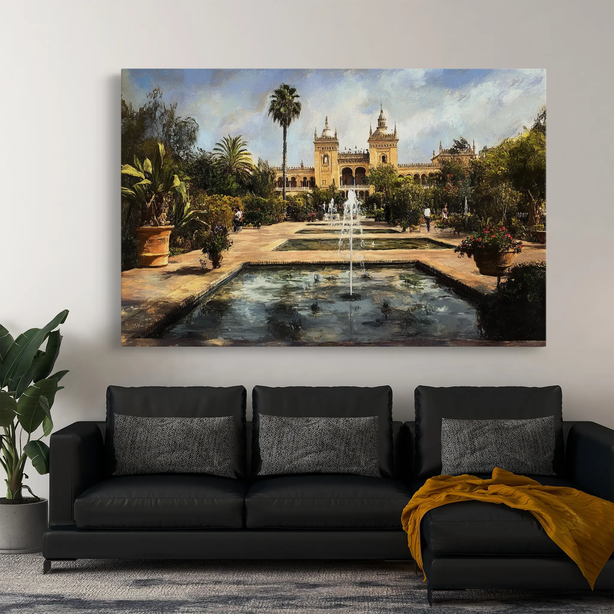 Landscape Canvas Wall Art WAD256-L 90 x 60 cm / Stretched on hidden frame