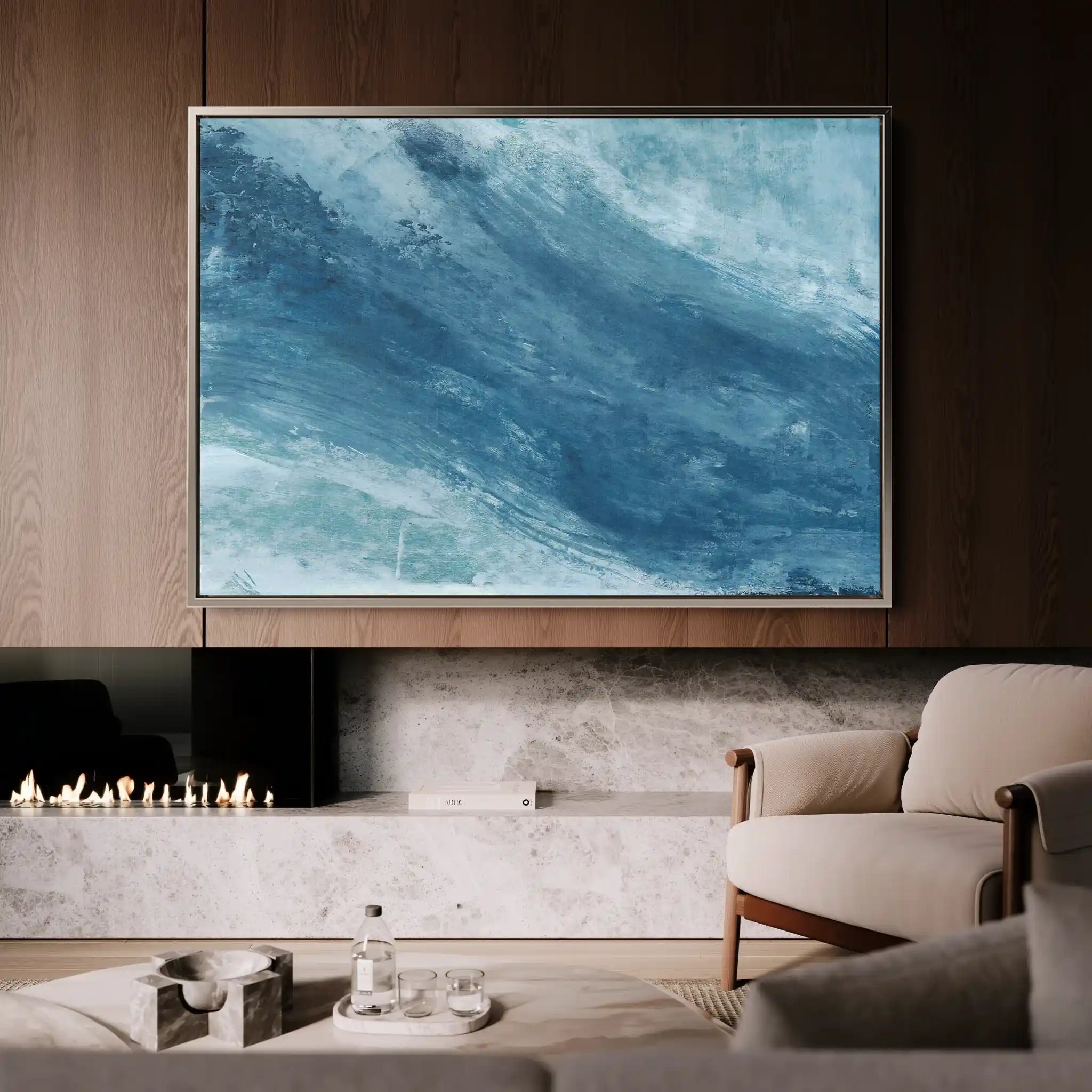 Abstract 257 Canvas Art 60 x 40 cm / Stretched on hidden frame