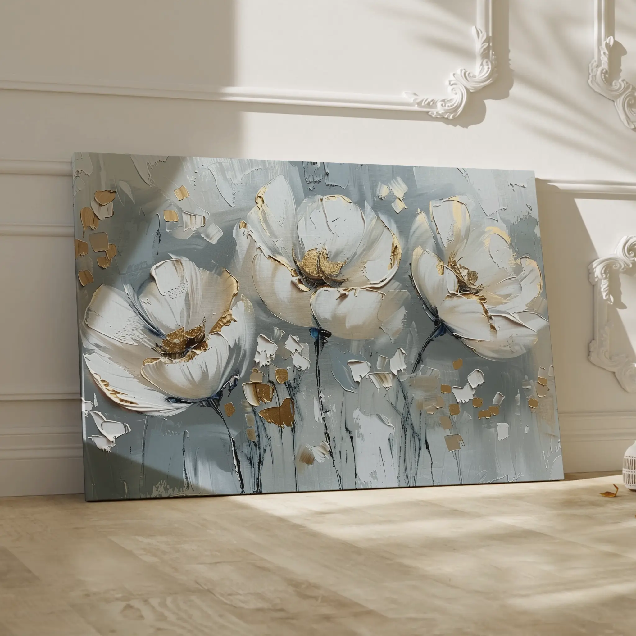 Floral Canvas Wall Art WAD257-F 90 x 60 cm / Stretched on hidden frame