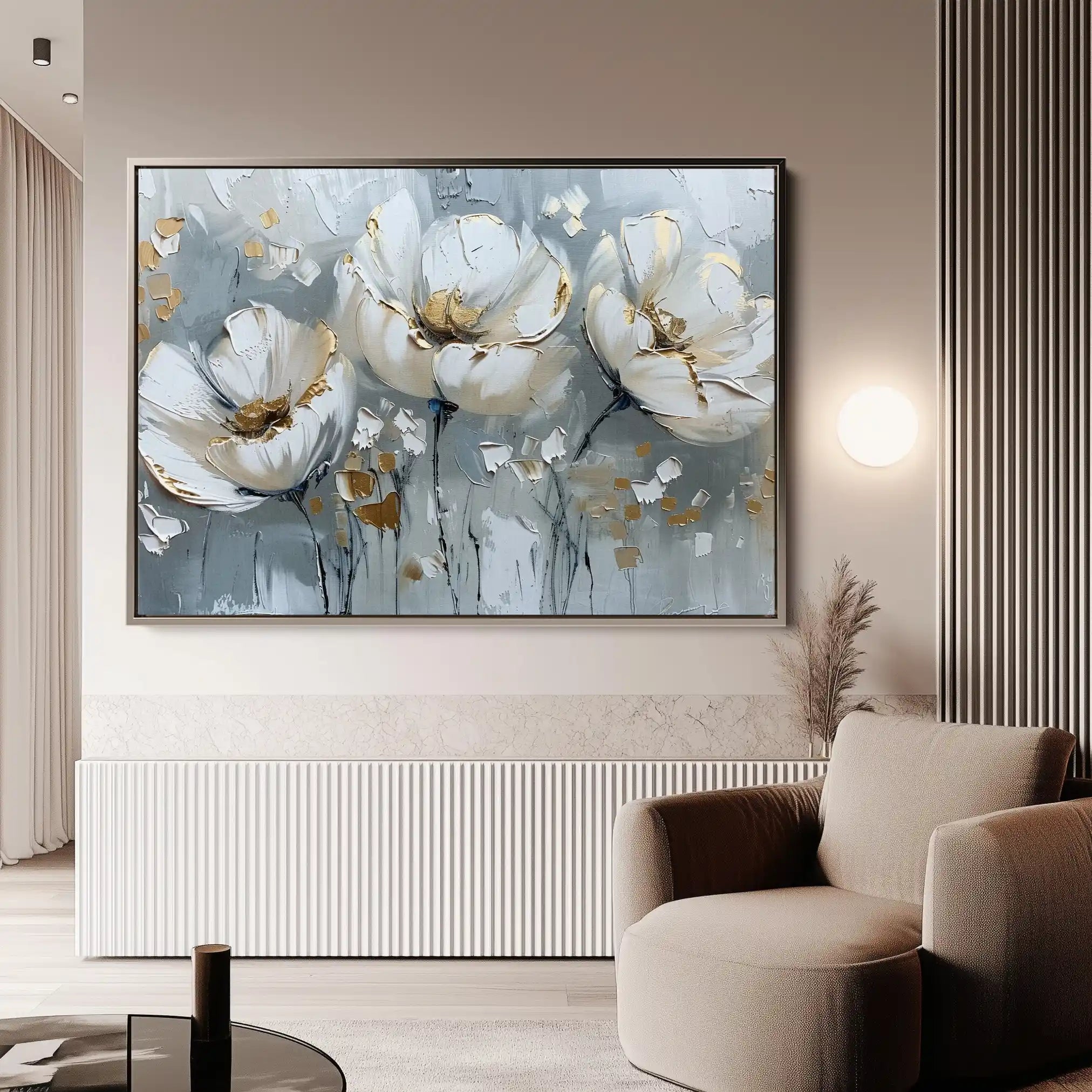 Floral Canvas Wall Art WAD257-F 90 x 60 cm / Stretched on hidden frame