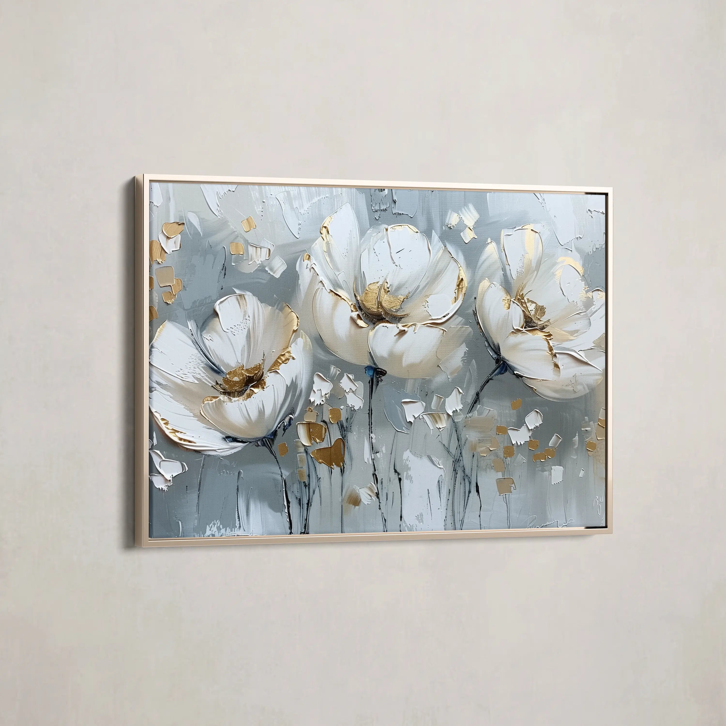 Floral Canvas Wall Art WAD257-F 90 x 60 cm / Stretched on hidden frame