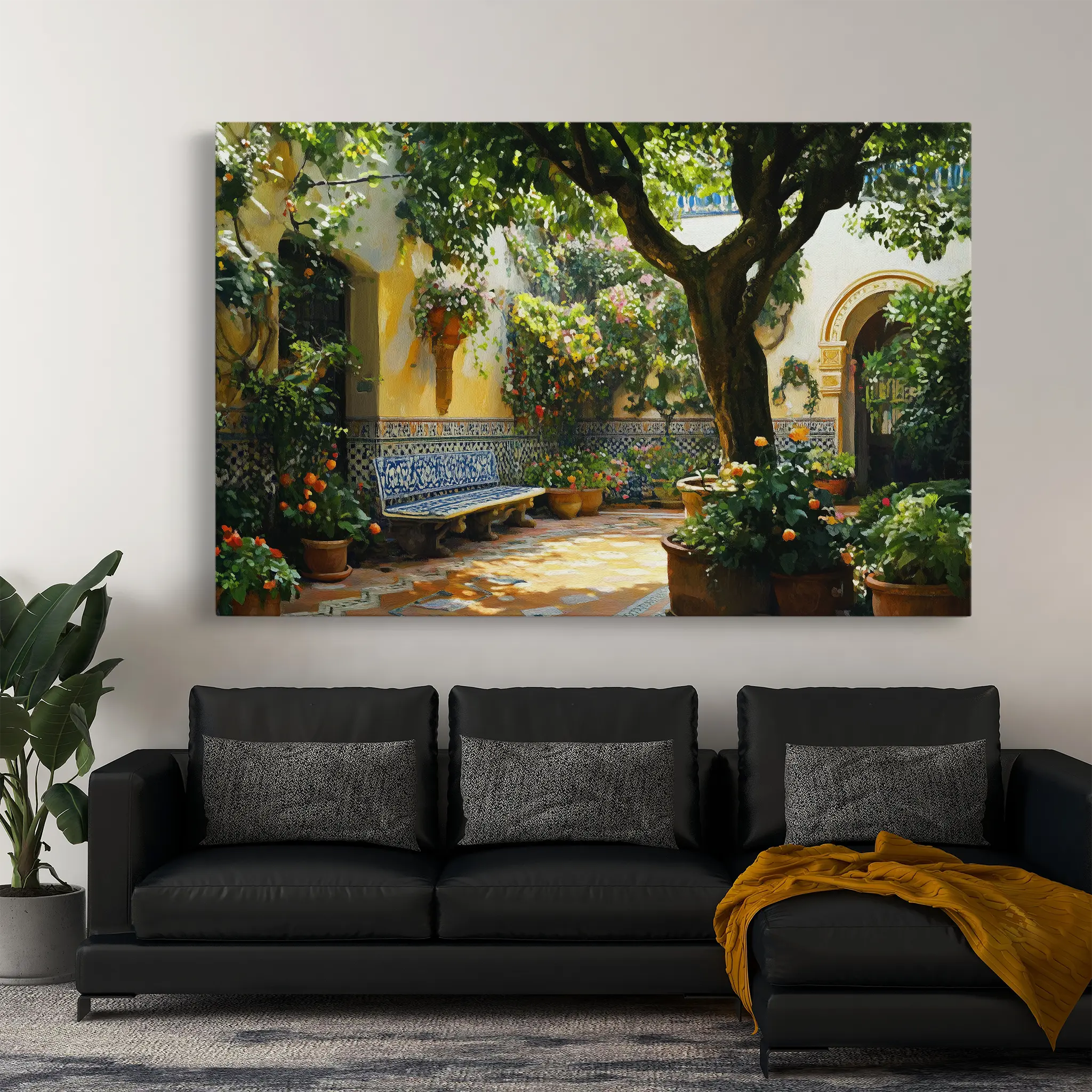 Landscape Canvas Wall Art WAD257-L 90 x 60 cm / Stretched on hidden frame