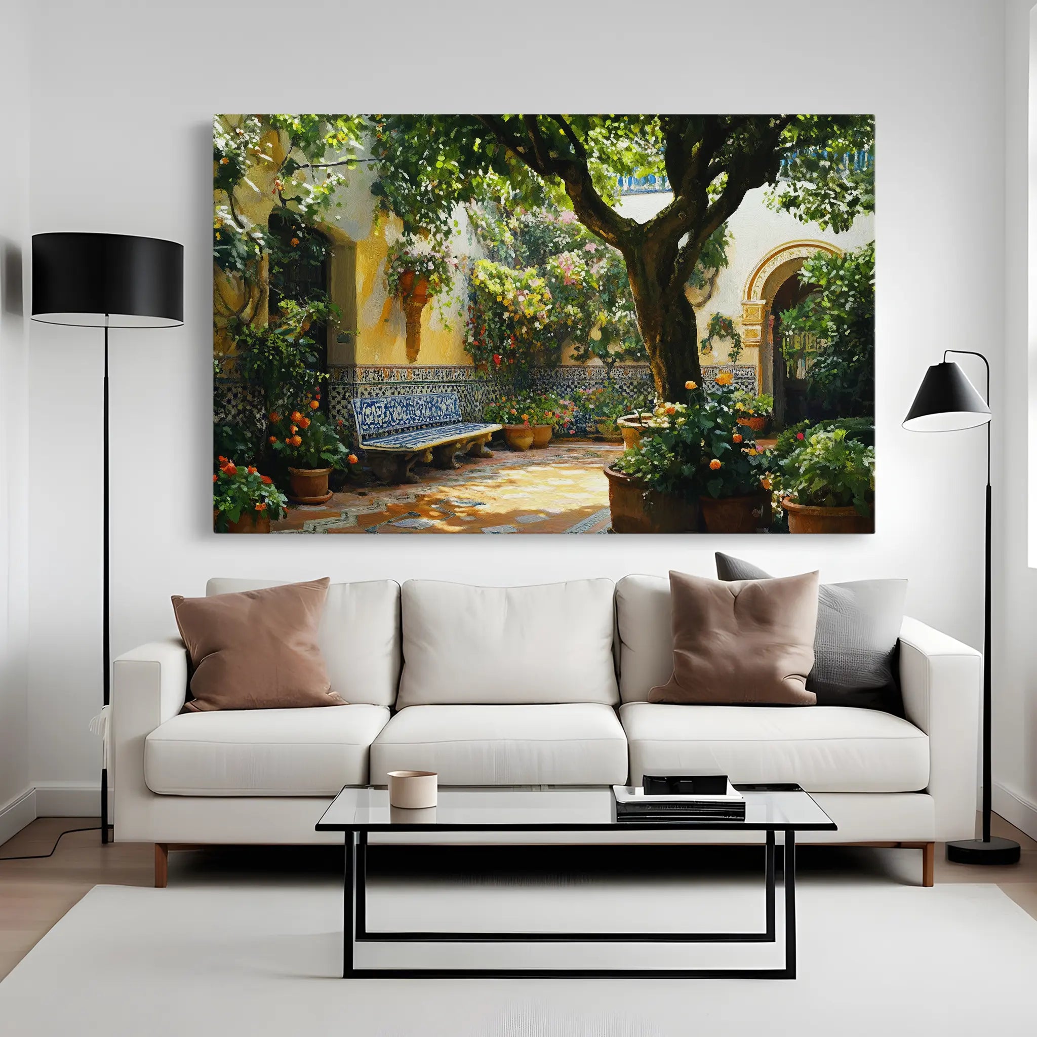 Landscape Canvas Wall Art WAD257-L 90 x 60 cm / Stretched on hidden frame