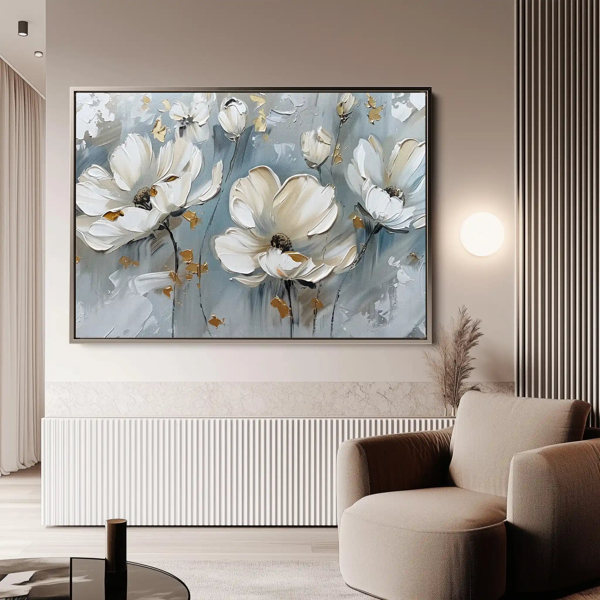 Floral Canvas Wall Art WAD258-F 90 x 60 cm / Stretched on hidden frame