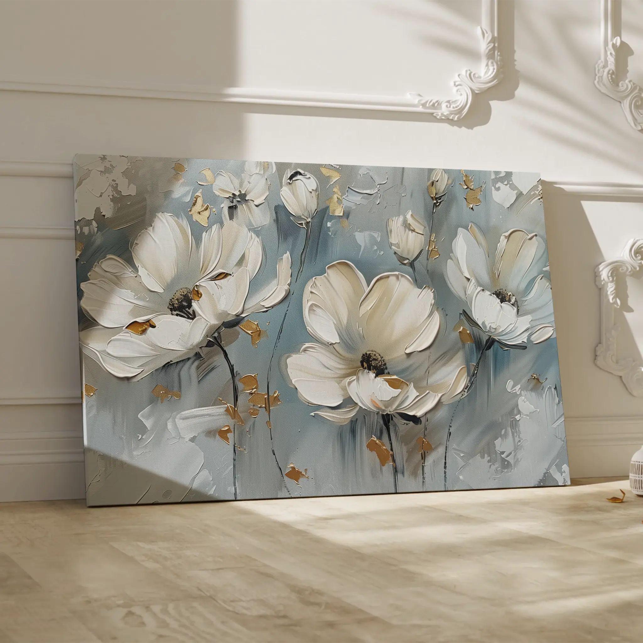 Floral Canvas Wall Art WAD258-F 90 x 60 cm / Stretched on hidden frame