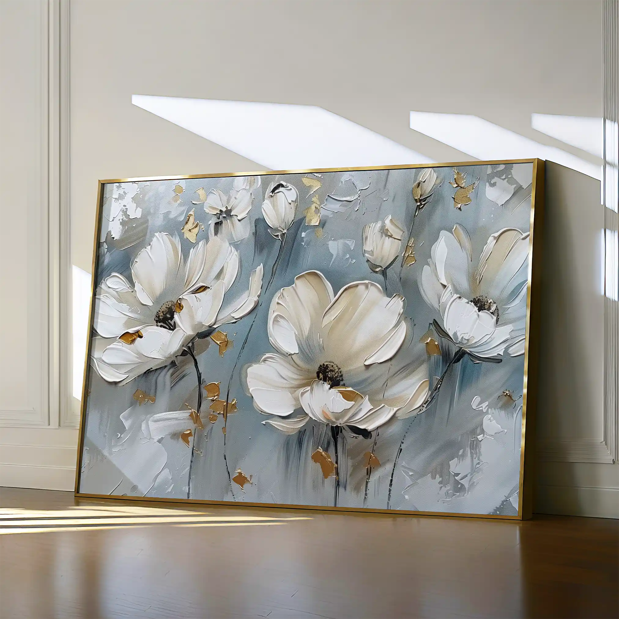 Floral Canvas Wall Art WAD258-F 90 x 60 cm / Stretched on hidden frame