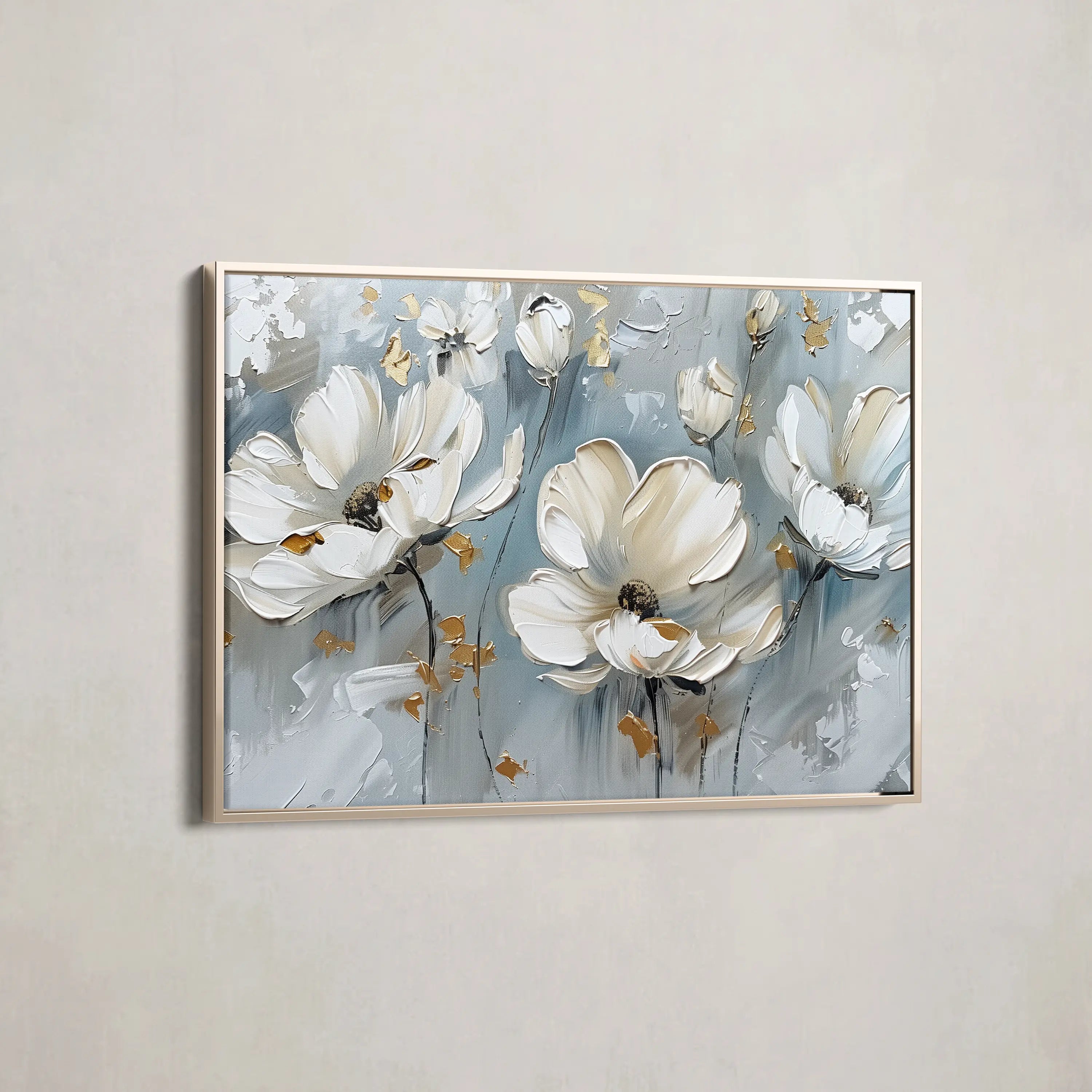 Floral Canvas Wall Art WAD258-F 90 x 60 cm / Stretched on hidden frame