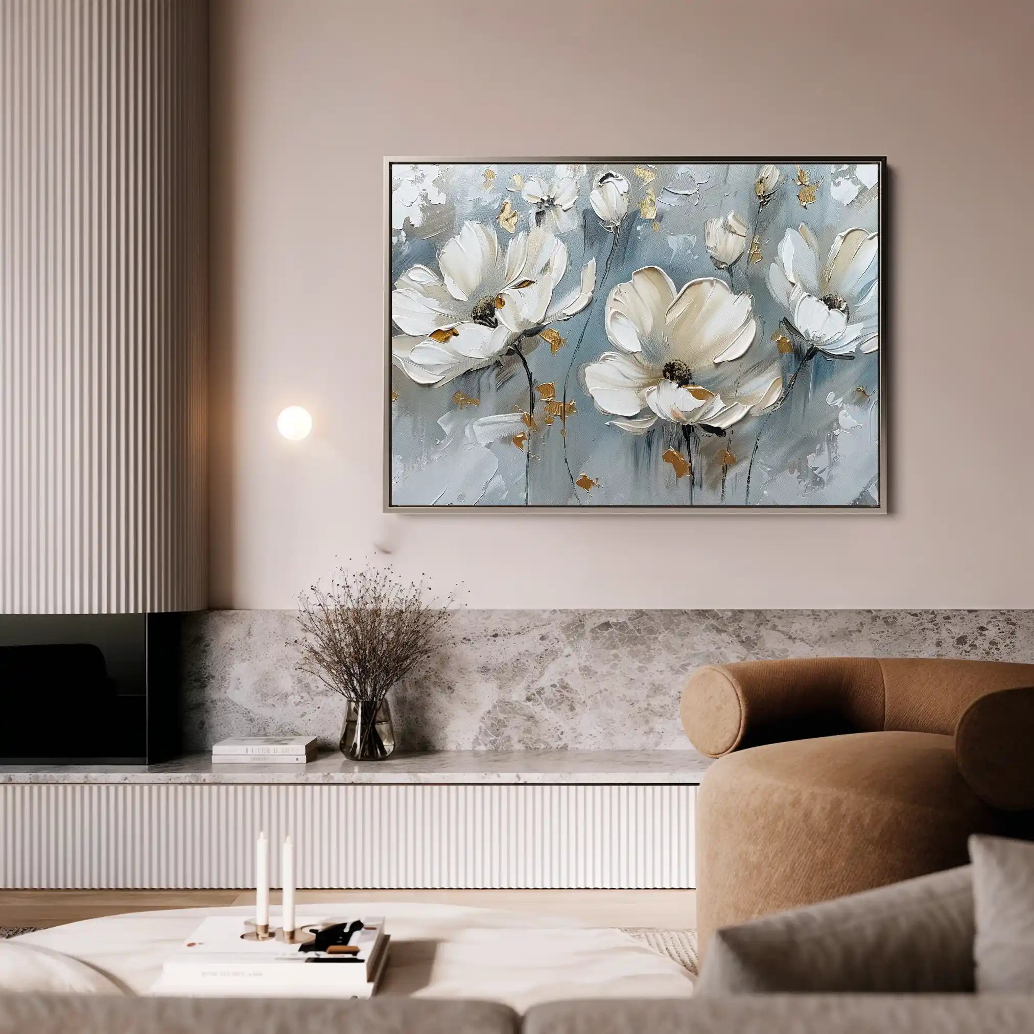 Floral Canvas Wall Art WAD258-F 90 x 60 cm / Stretched on hidden frame